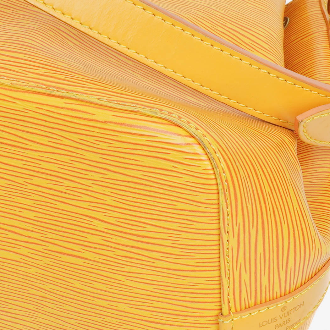 Louis Vuitton Petit Noe Yellow EPI Leather Shoulder Bag