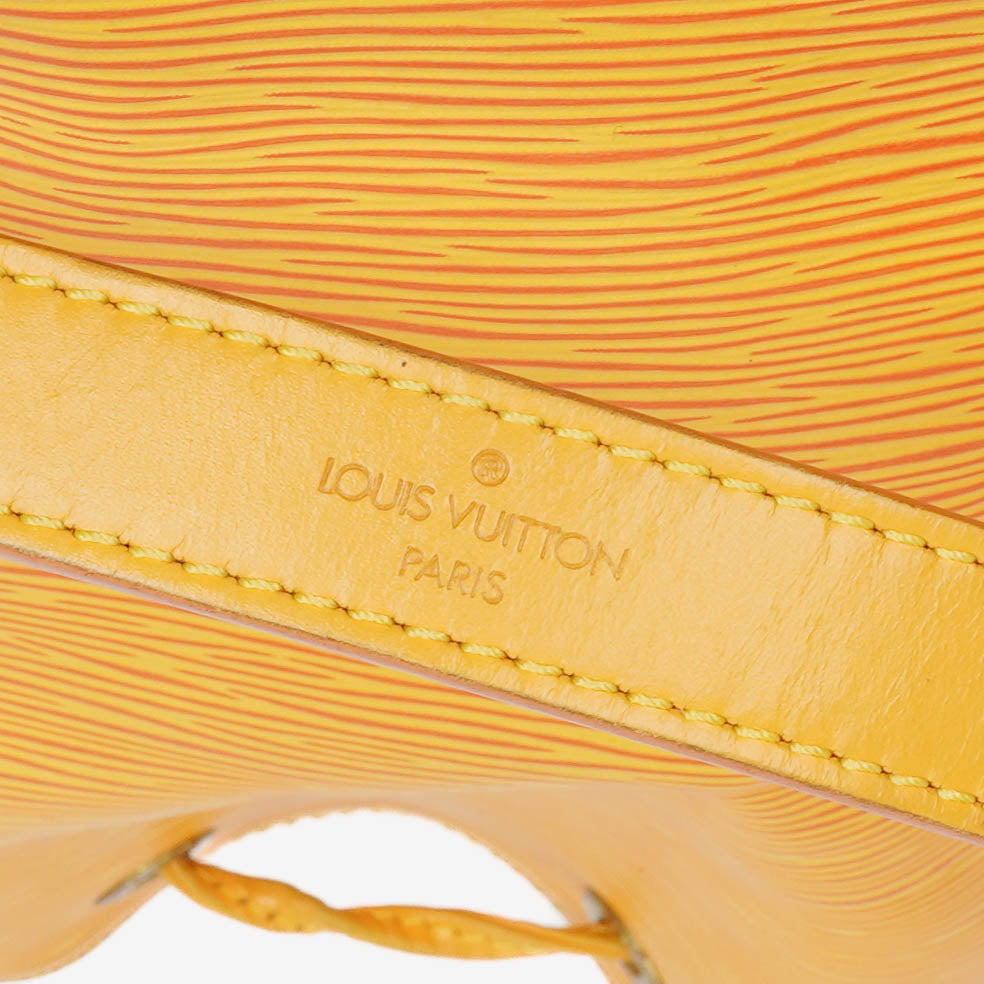 Louis Vuitton Petit Noe Yellow EPI Leather Shoulder Bag