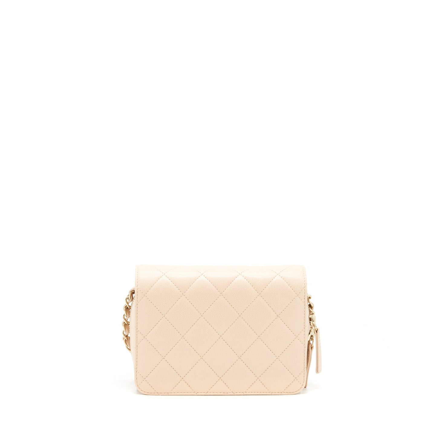 Chanel 21K Crossbody Bag Caviar Light Beige L