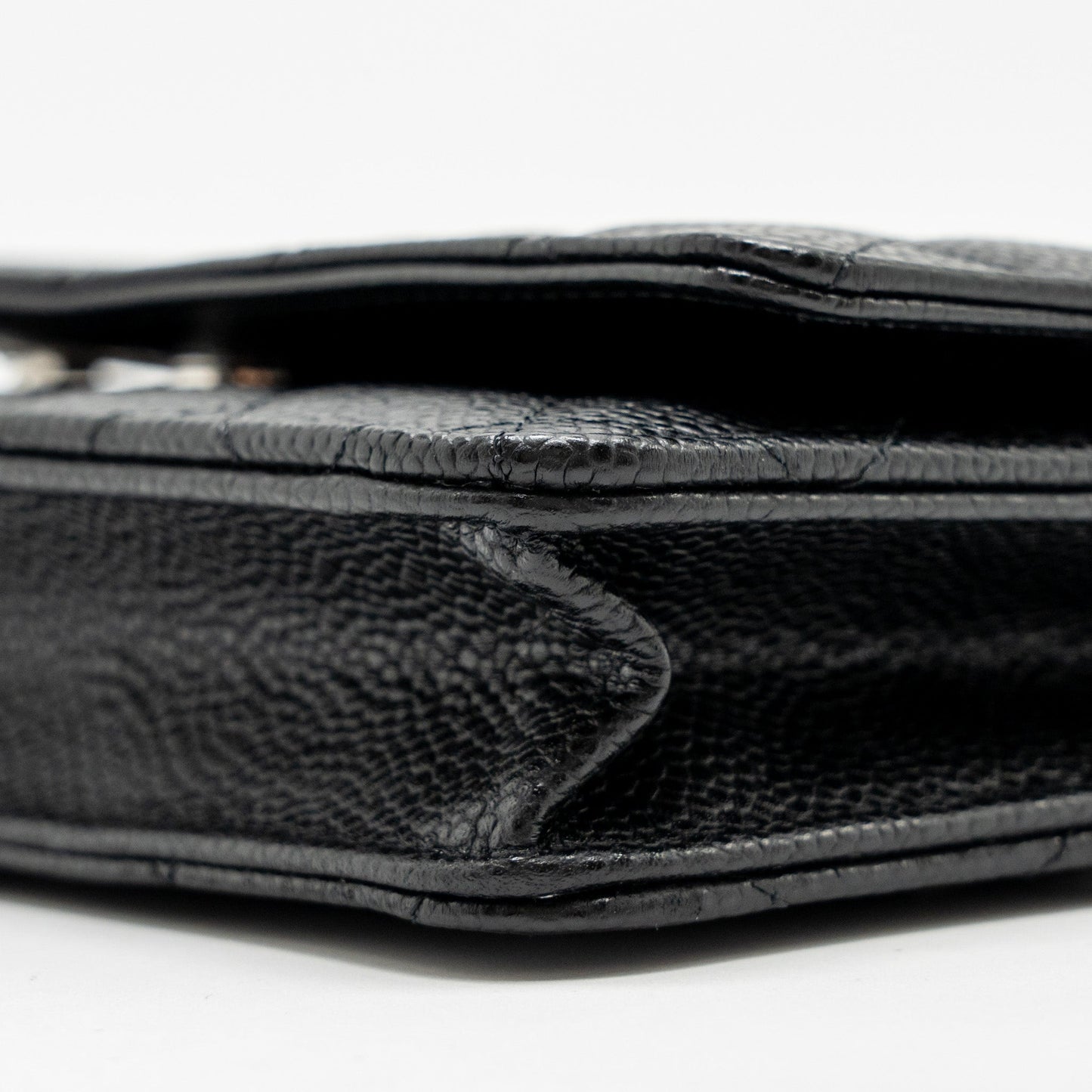 Chanel Classic Wallet On Chain Caviar Black  (Microchip)