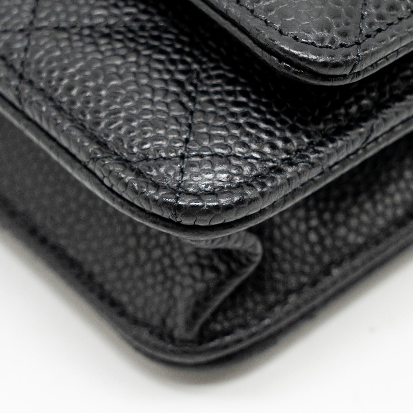Chanel Classic Wallet On Chain Caviar Black  (Microchip)
