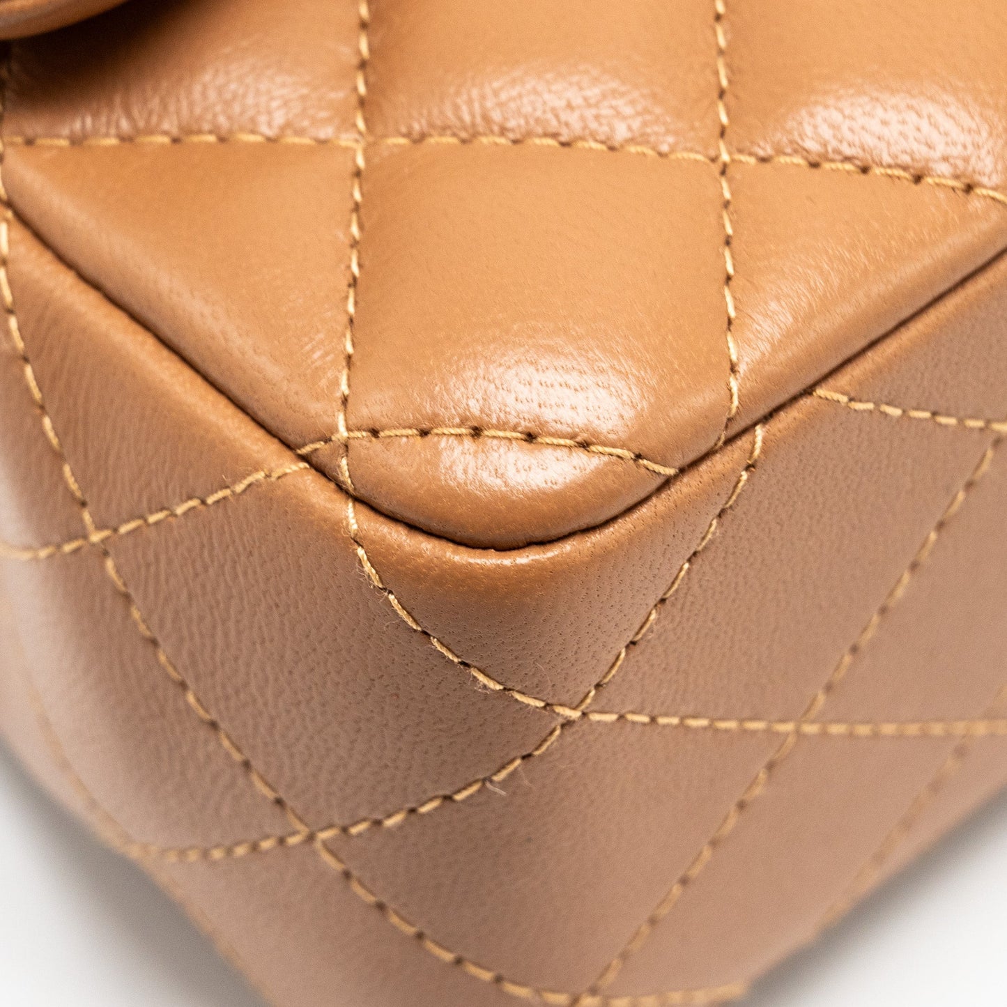 Chanel 22s Mini Rectangular Flap Bag Lambskin Caramel L (microchip)