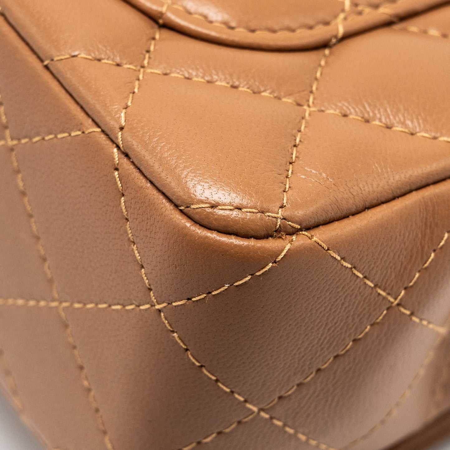 Chanel 22s Mini Rectangular Flap Bag Lambskin Caramel L (microchip)
