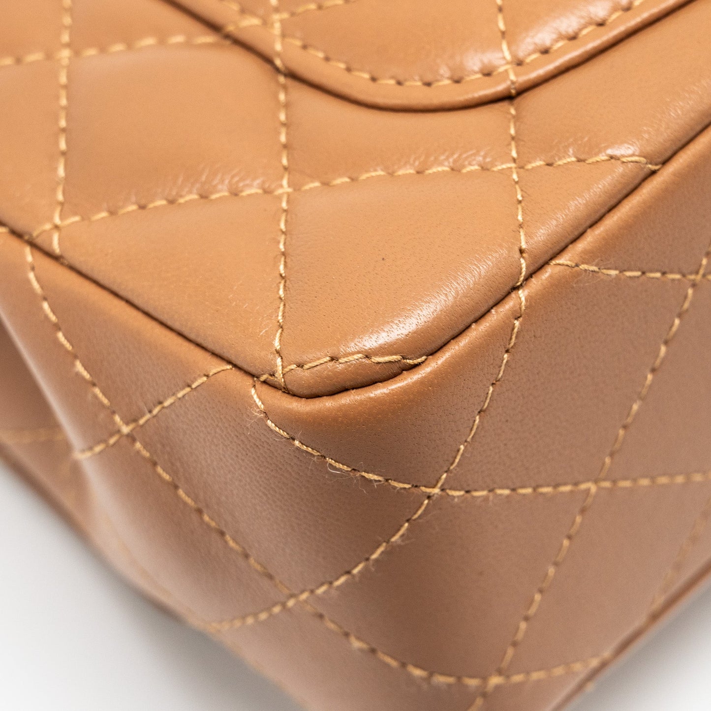 Chanel 22s Mini Rectangular Flap Bag Lambskin Caramel L (microchip)