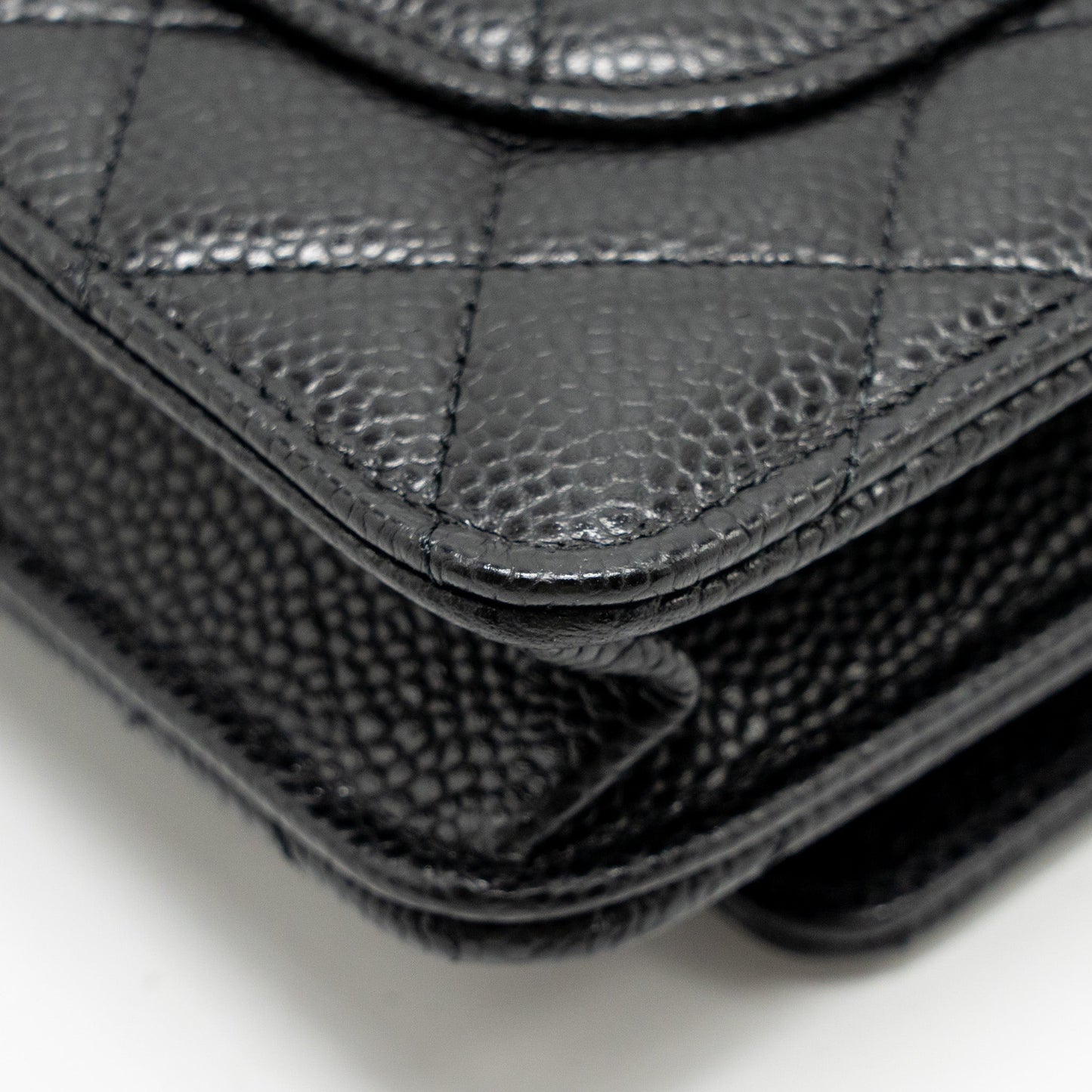 Chanel Classic Wallet On Chain Caviar Black  (Microchip)