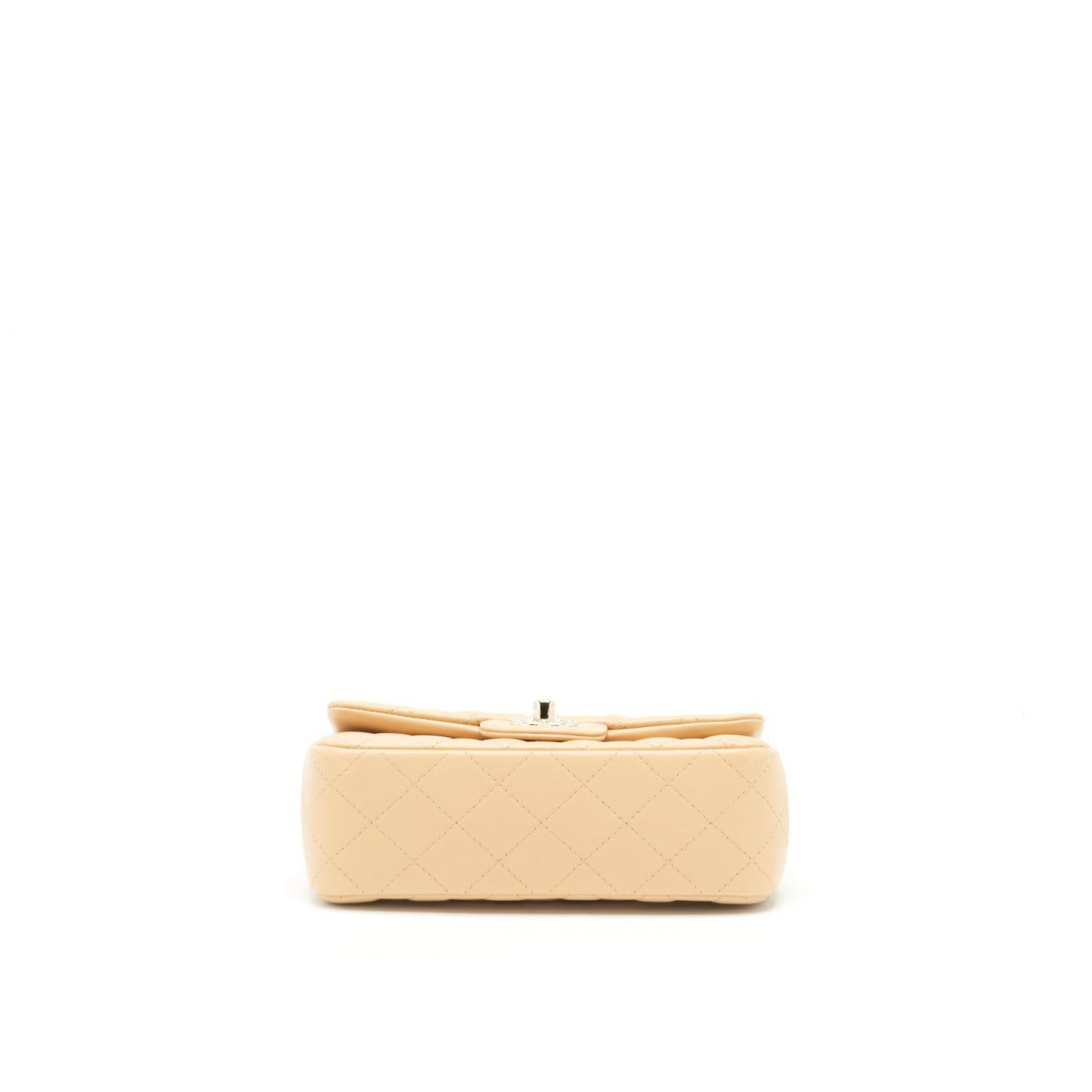 Chanel Mini Rectangular Lambskin Light Beige L