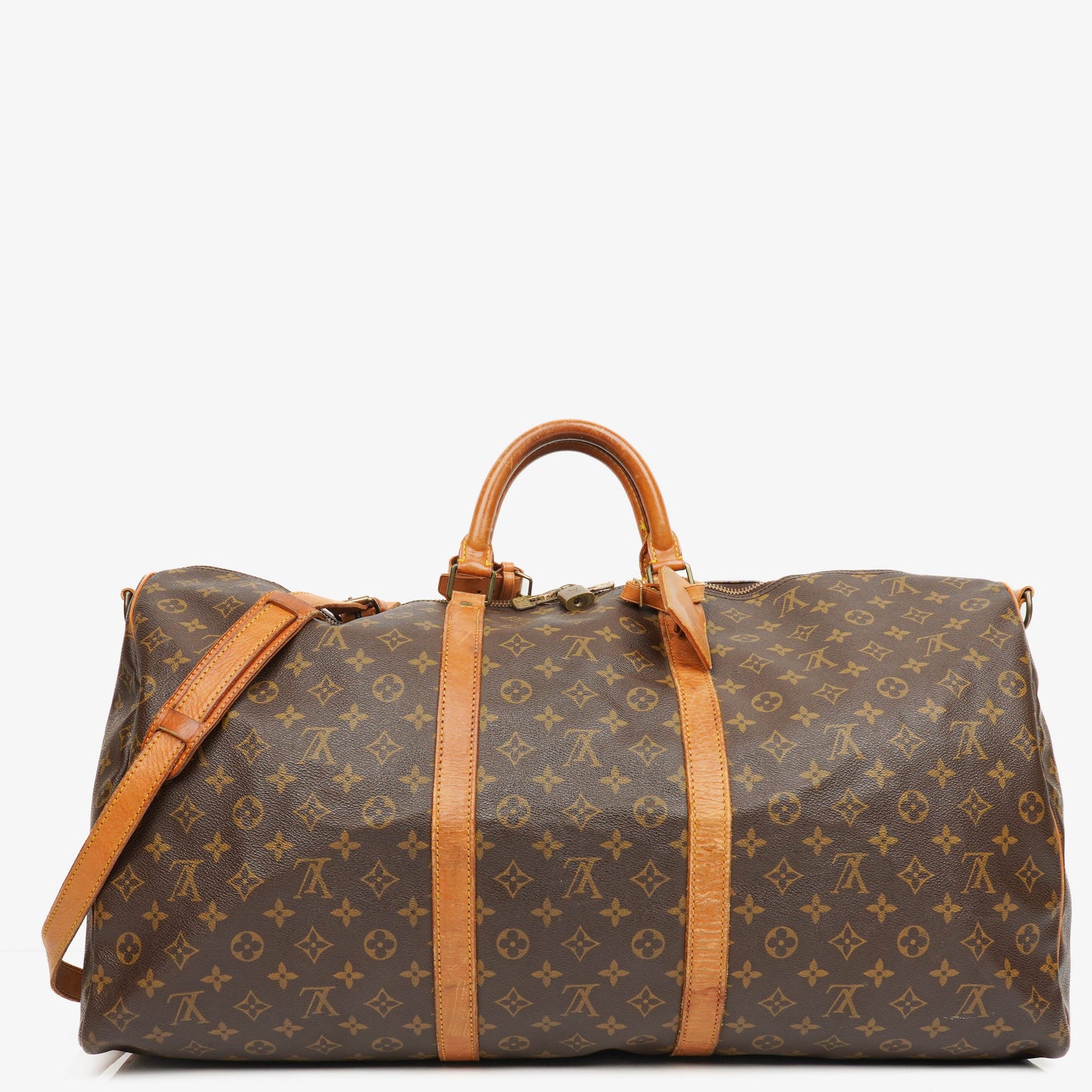 Louis Vuitton Keepall 60 Bandoulière Monogram Canvas Travel Bag