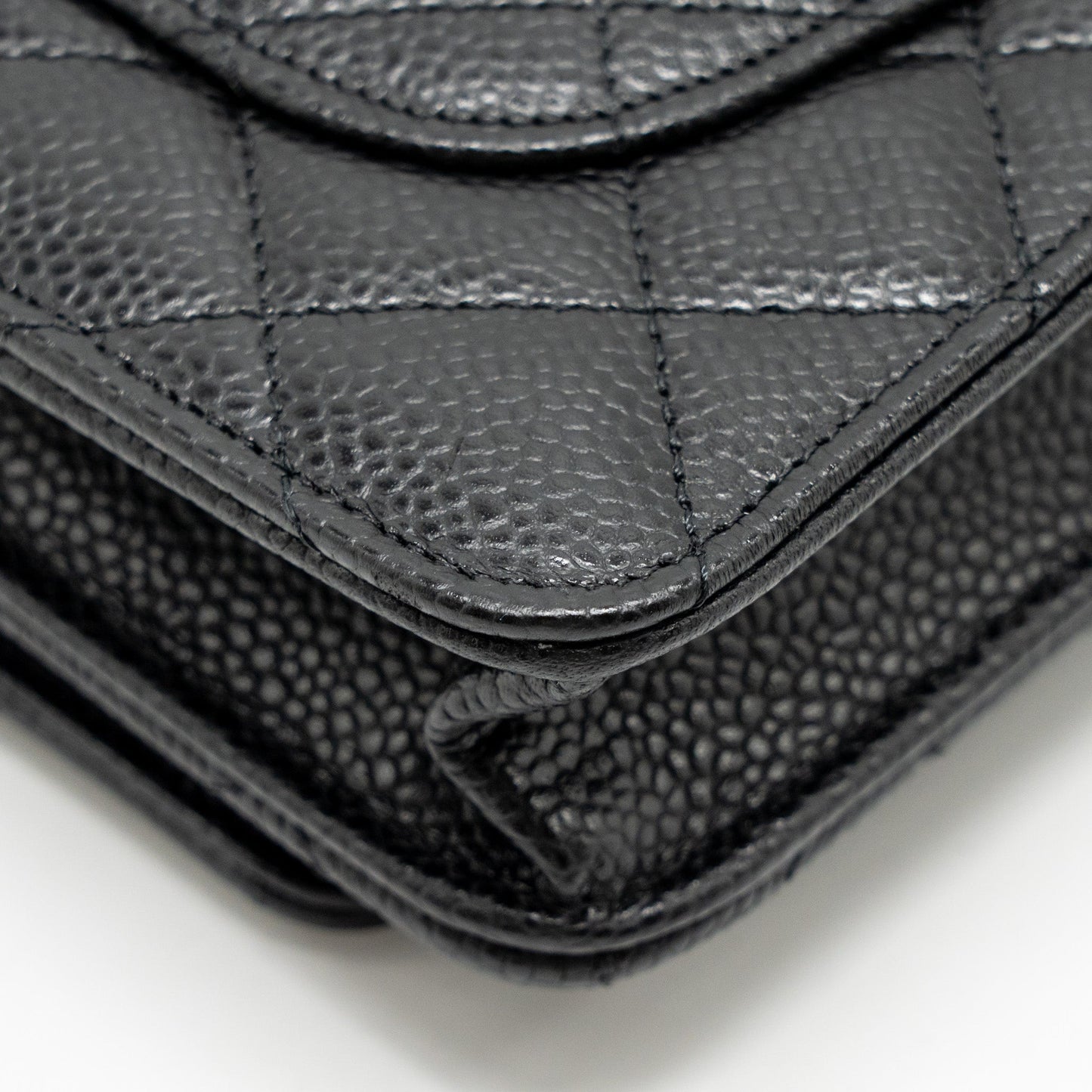 Chanel Classic Wallet On Chain Caviar Black  (Microchip)