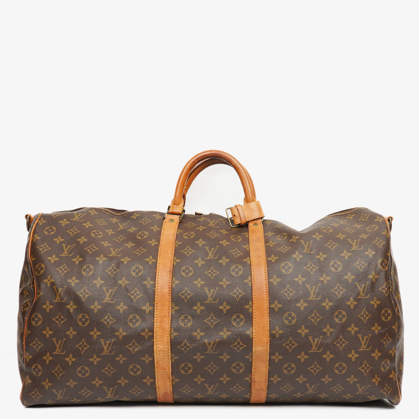 Louis Vuitton Keepall 60 Bandoulière Monogram Canvas Travel Bag