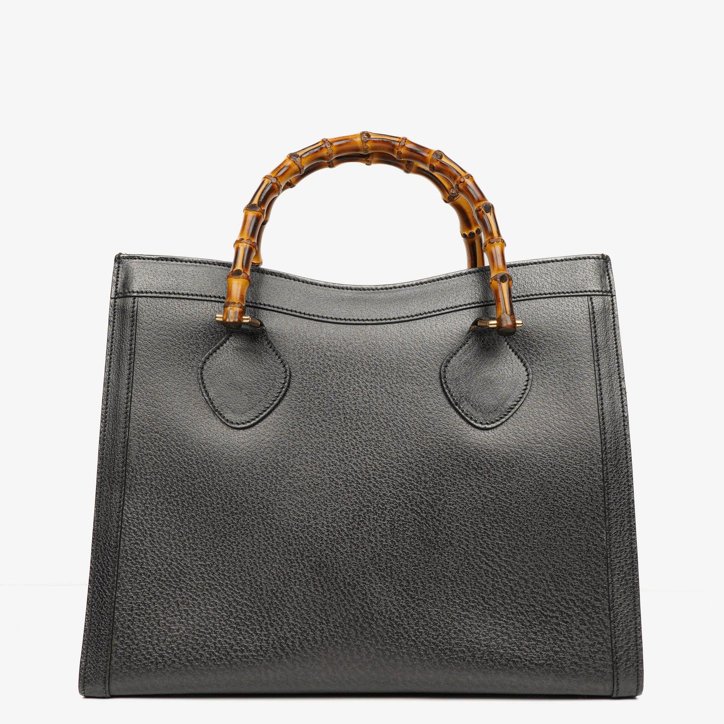 Gucci Vintage Diana Leather Bamboo Tote