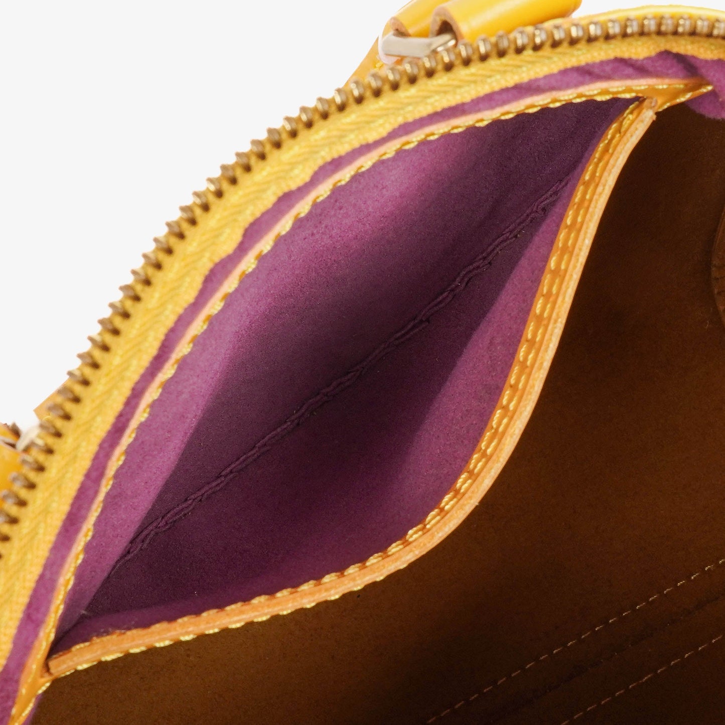 Louis Vuitton  25 Yellow EPI Leather Handbag