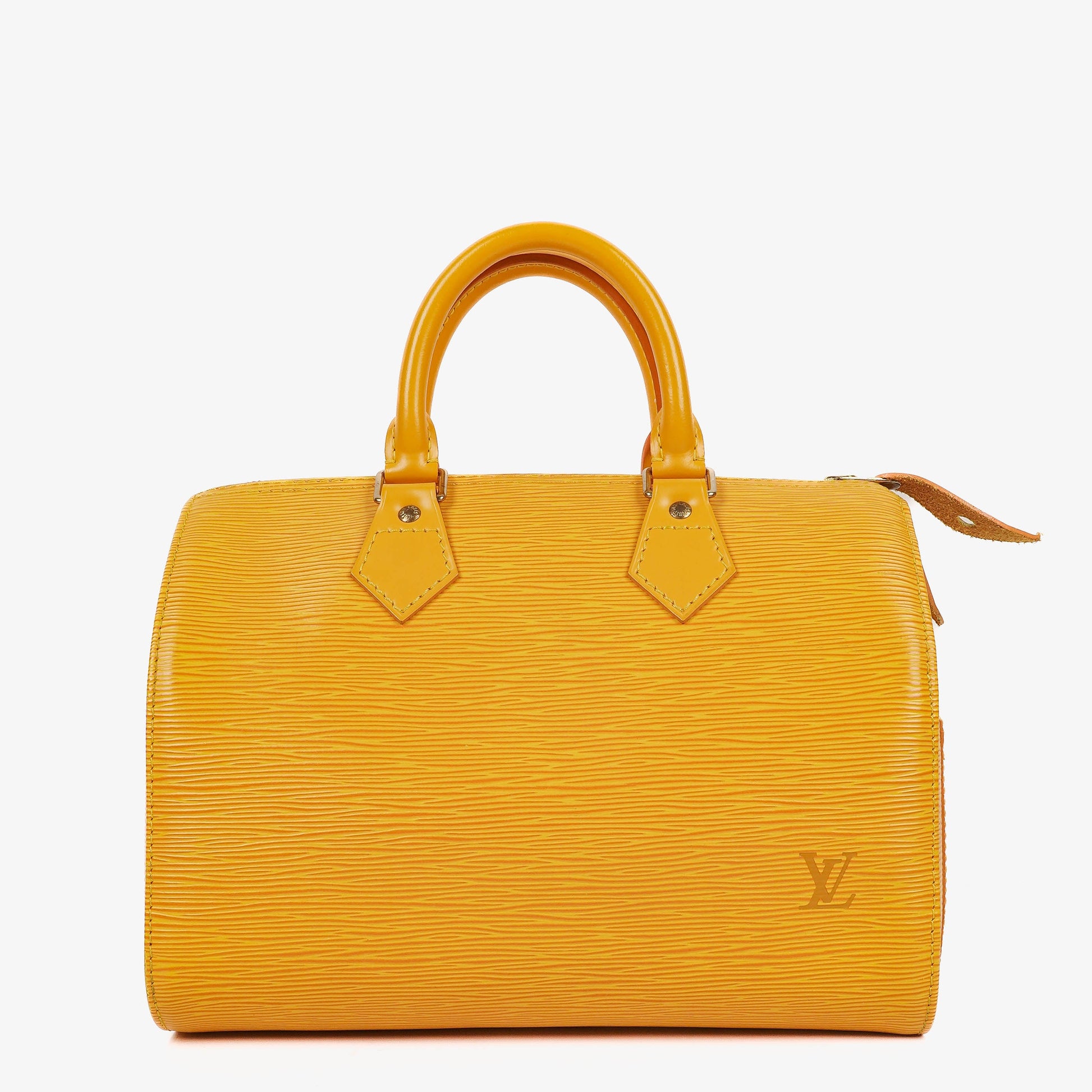 Louis Vuitton  25 Yellow EPI Leather Handbag