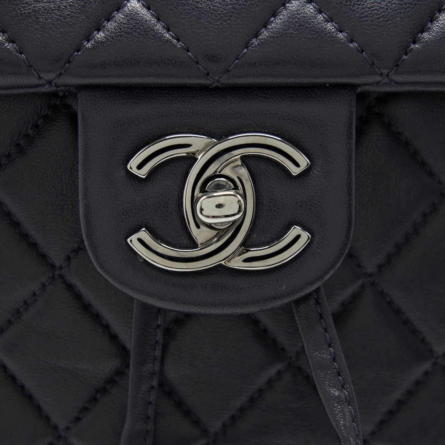 Chanel Quilted Urban Spirit Backpack Lambskin Black