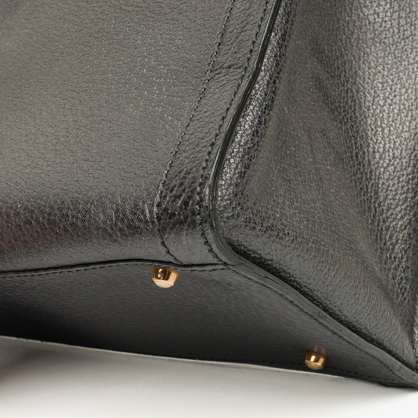 Gucci Vintage Diana Leather Bamboo Tote