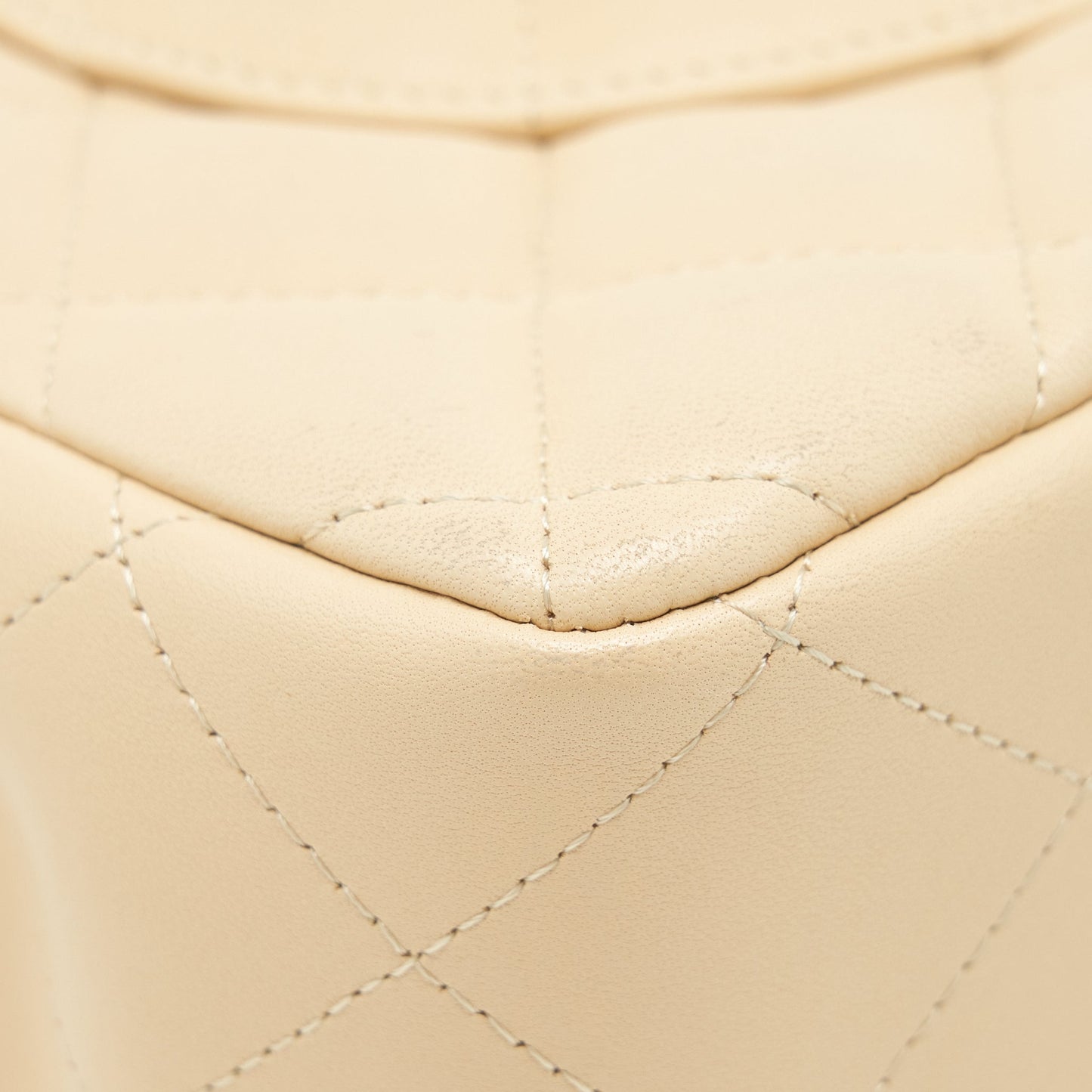 Chanel Jumbo Classic Double Flap Bag Lambskin Beige L
