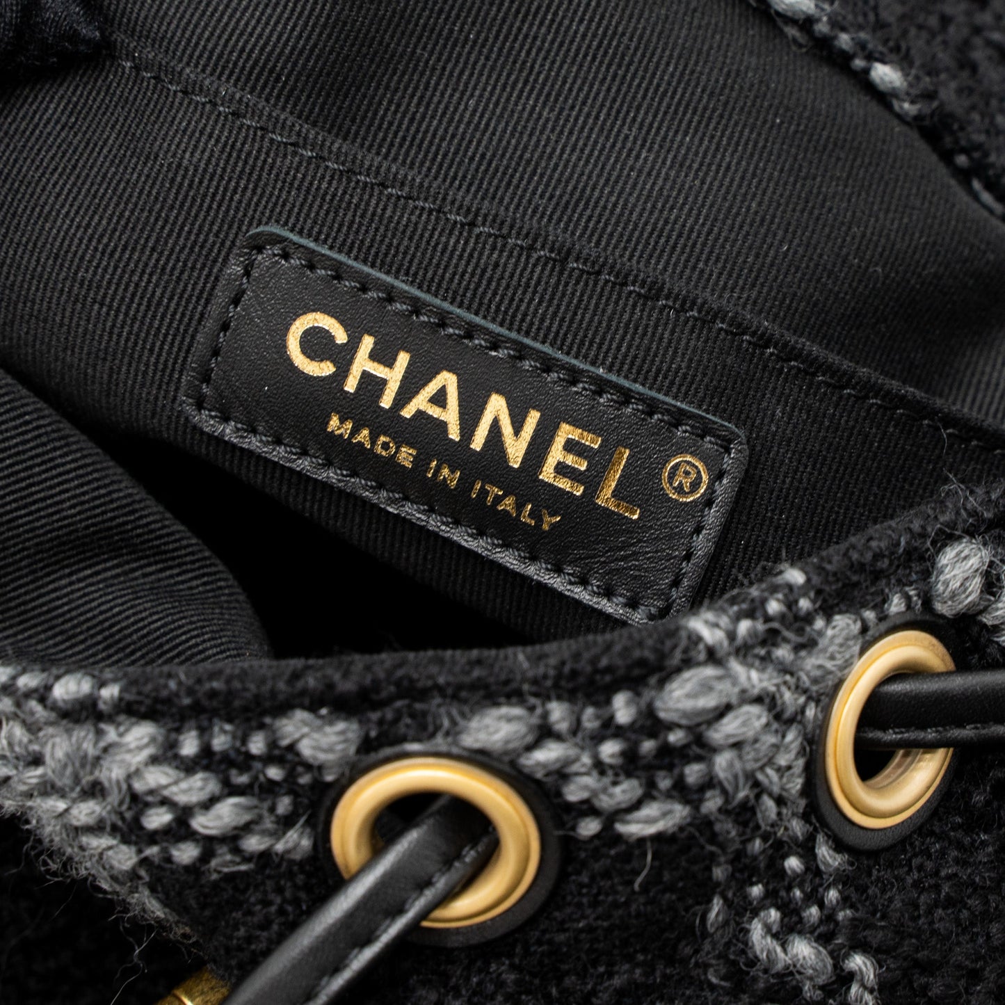 Chanel Duma Backpack Tweed Multicoloured Brushed  (Microchip)