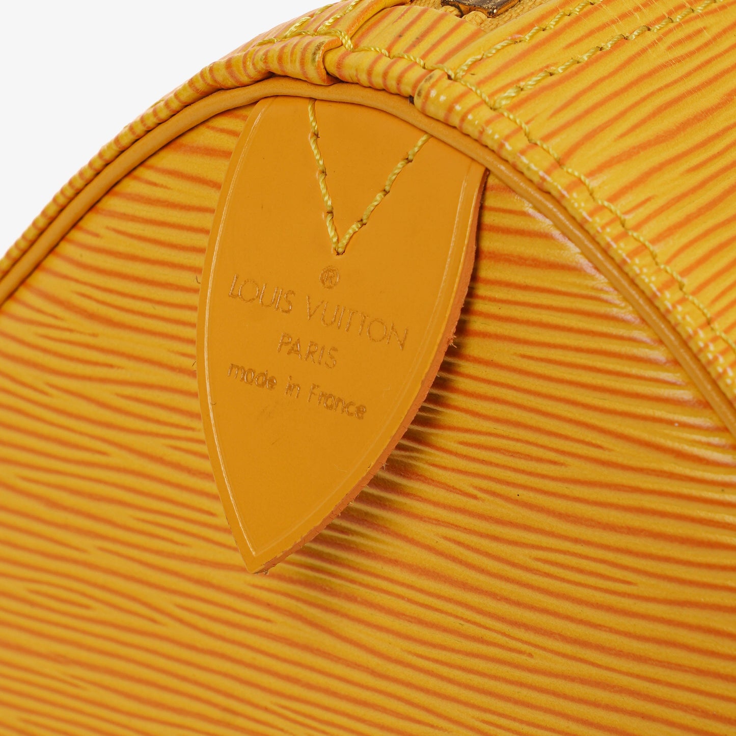Louis Vuitton  25 Yellow EPI Leather Handbag