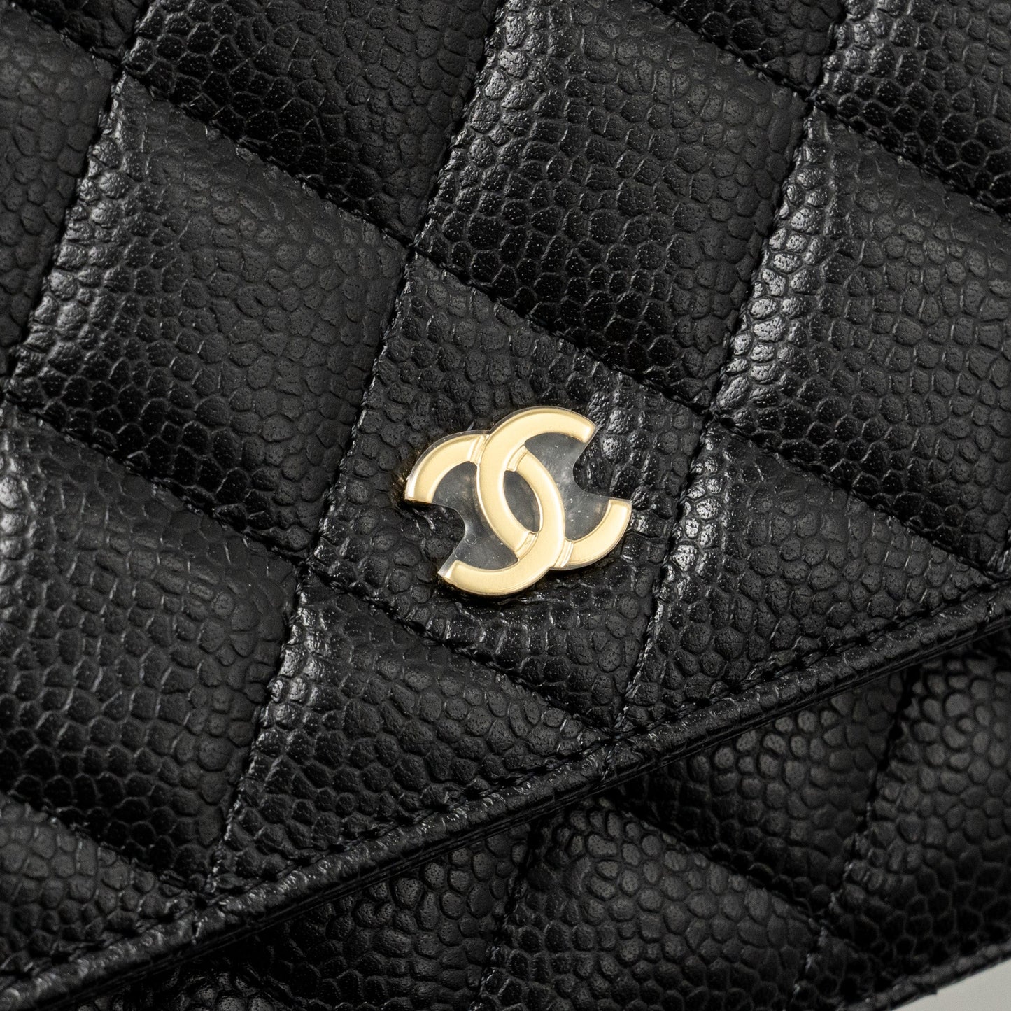 Chanel Classic Wallet on Chain Caviar Black (microchip)
