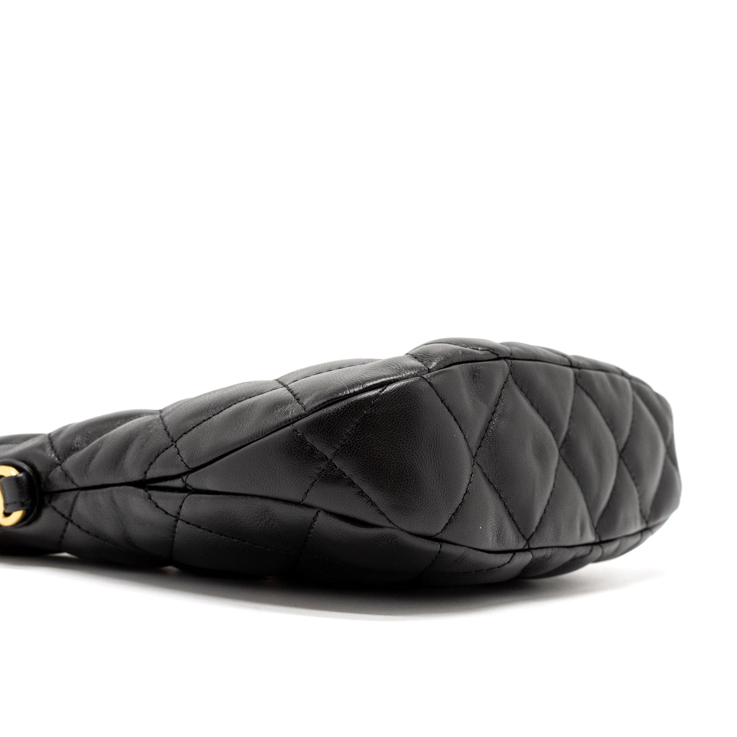 Chanel 22k Hobo Shoulder Bag Lambskin Black  (Microchip)