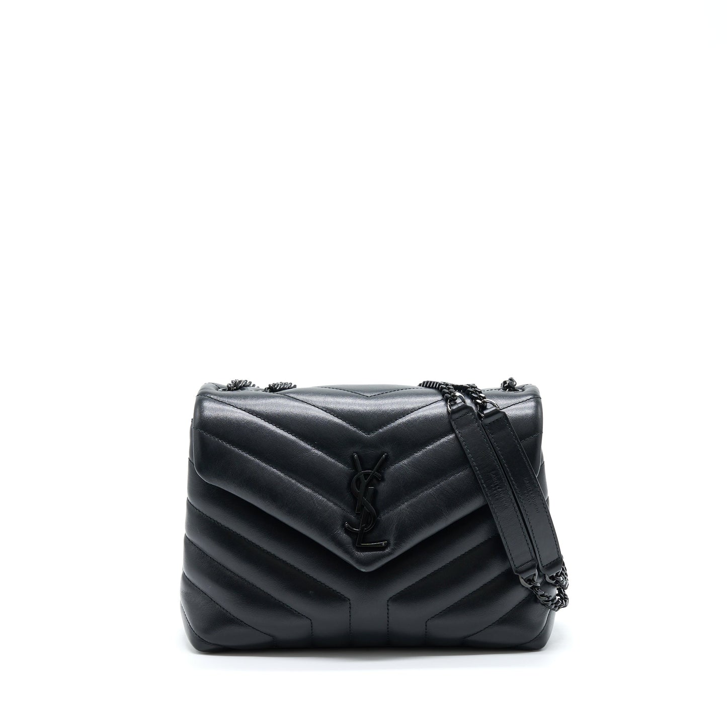 Saint Laurent/ Loulou Purse Black With Black Hardware