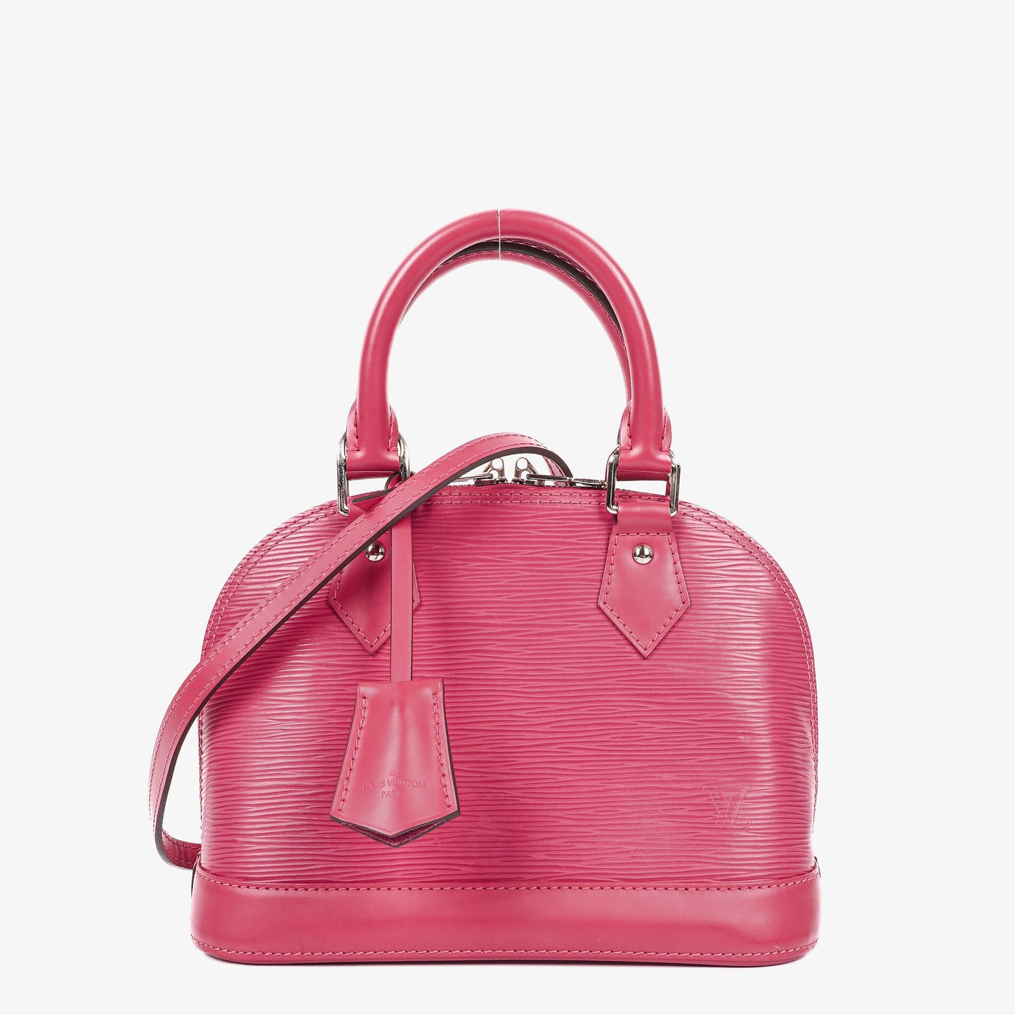 Authentic Louis Vuitton Alma BB Pivoine EPI Leather Handbag