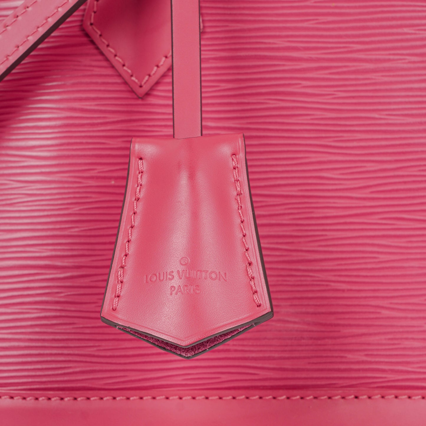 Authentic Louis Vuitton Alma BB Pivoine EPI Leather Handbag
