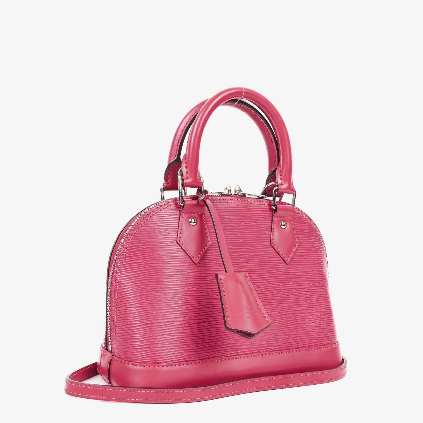 Authentic Louis Vuitton Alma BB Pivoine EPI Leather Handbag