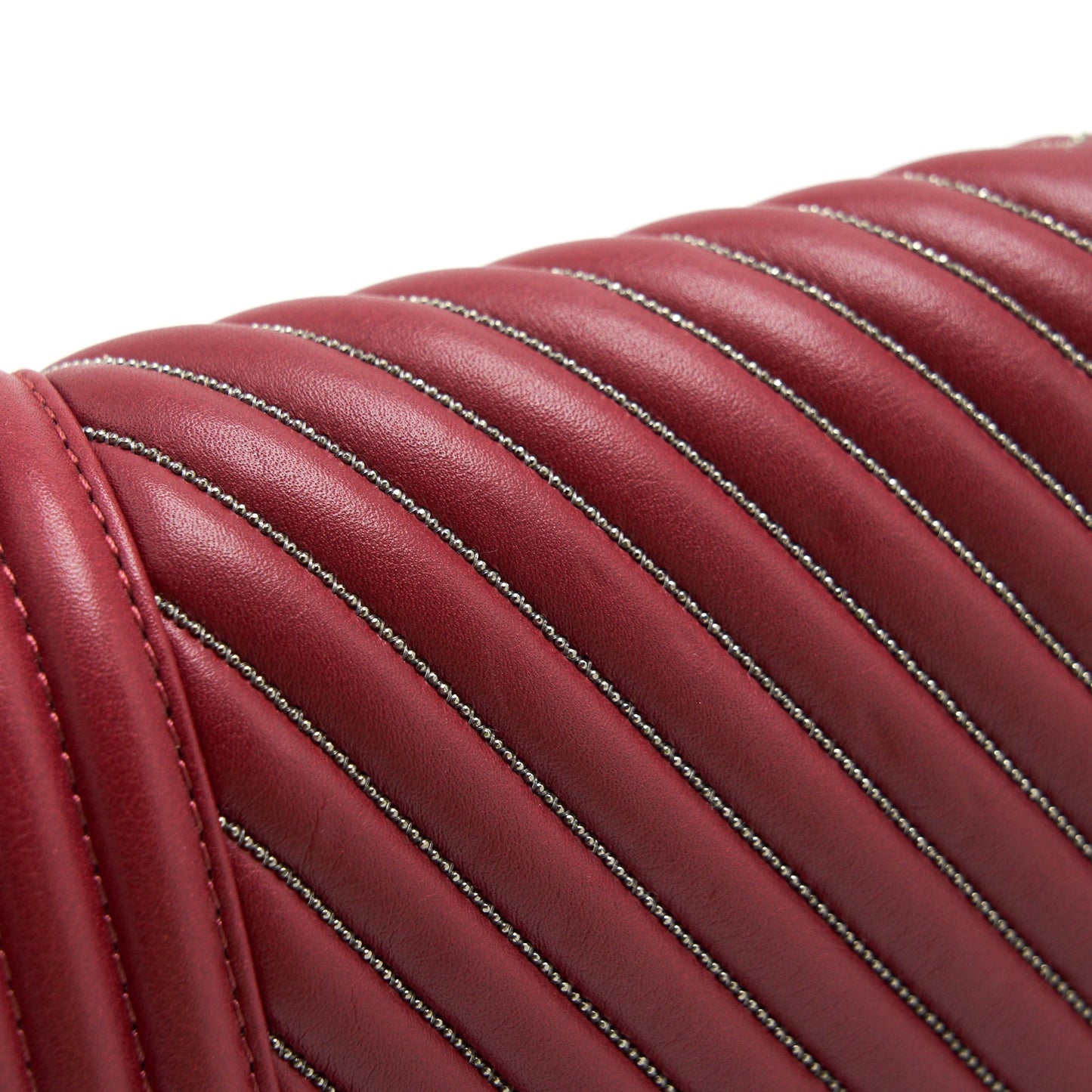 Chanel Medium Chevron Boy Chanel Bag Limited Edition dark red