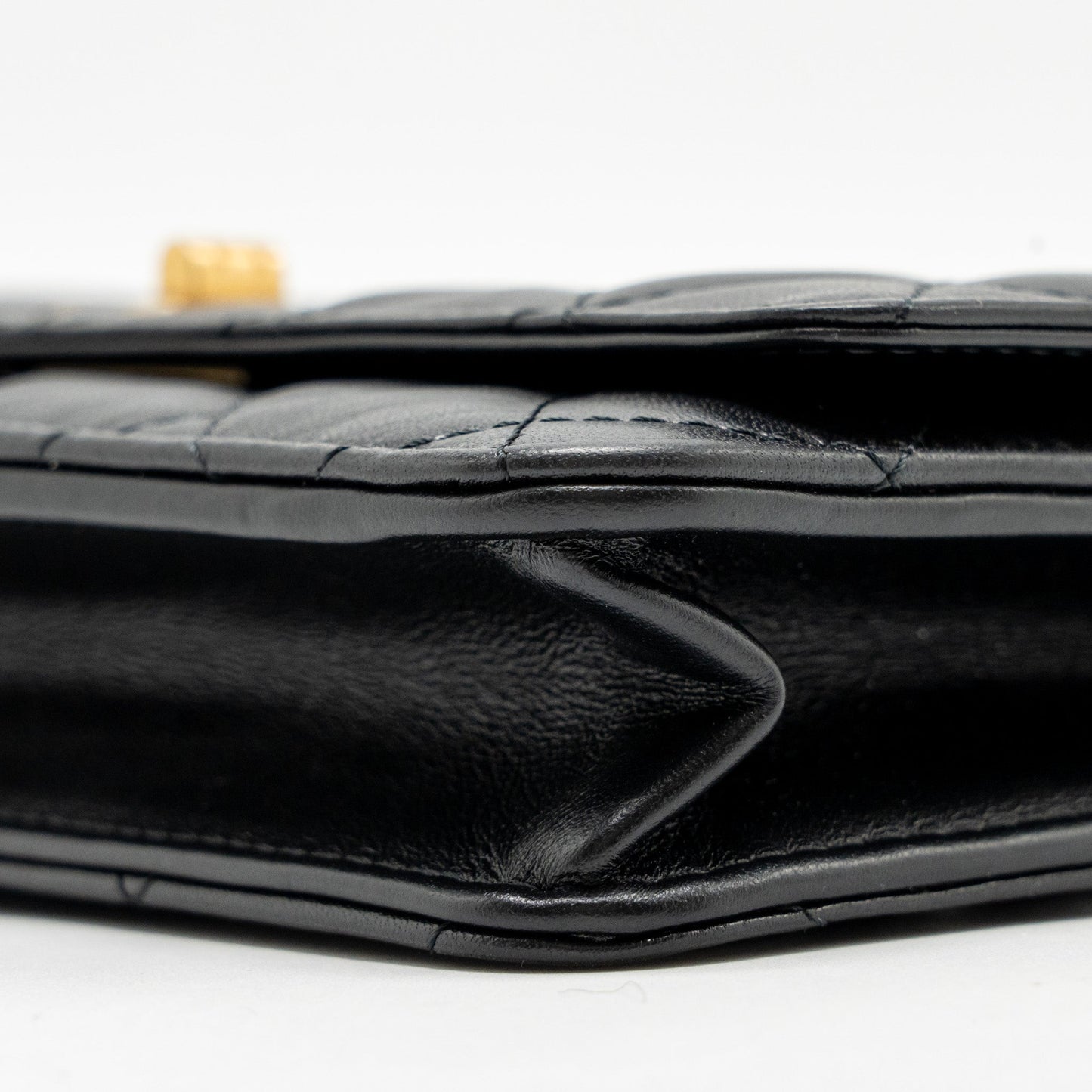 Chanel 2.55 Reissue Wallet on Chain Lambskin Black  (Microchip)