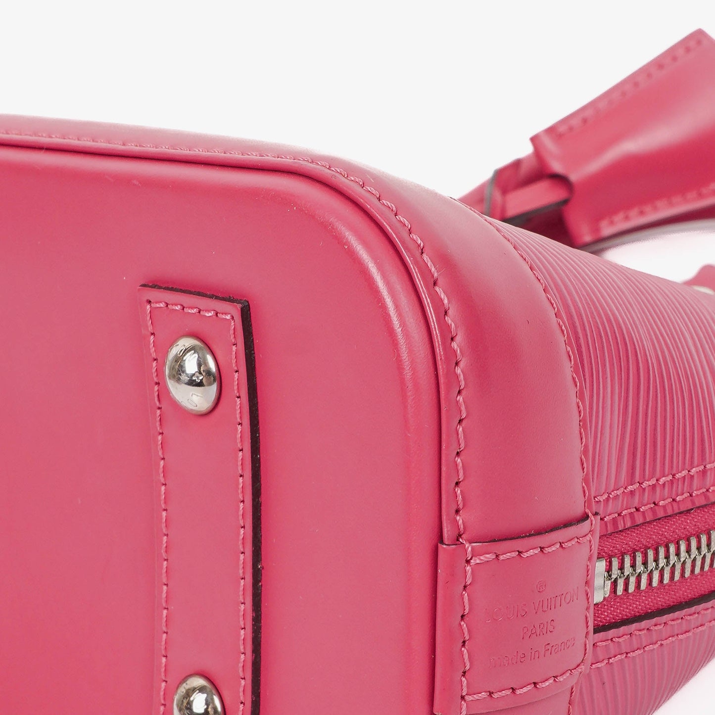 Authentic Louis Vuitton Alma BB Pivoine EPI Leather Handbag