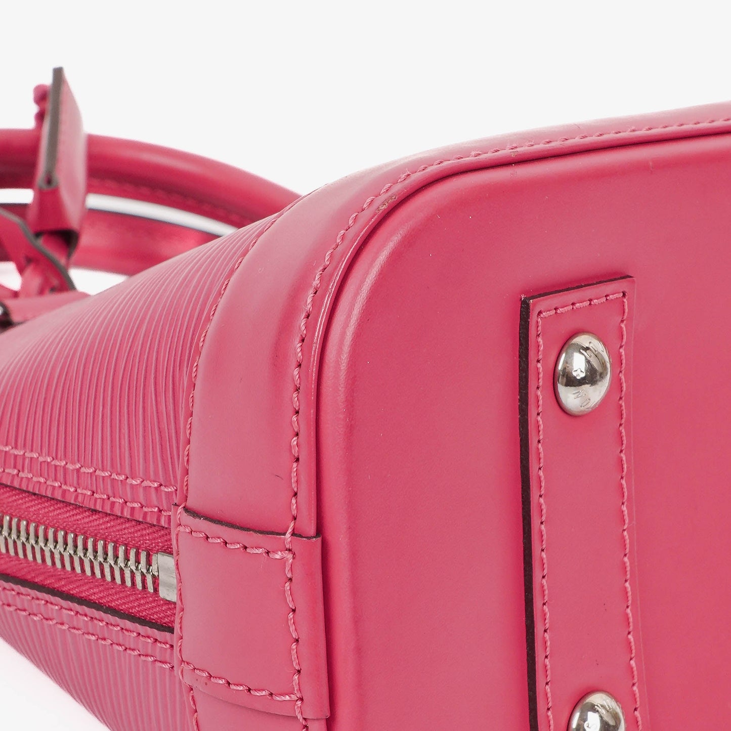 Authentic Louis Vuitton Alma BB Pivoine EPI Leather Handbag