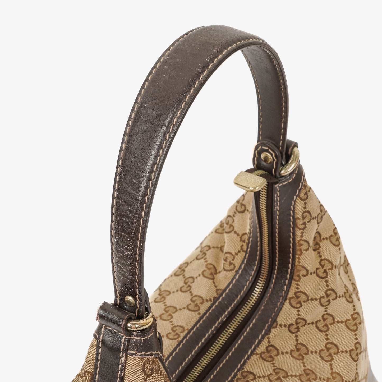 Gucci GG Canvas Lovely Heart Hobo Bag