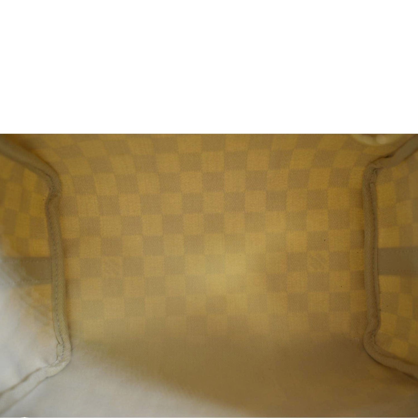 LOUIS VUITTON  25 Bandouliere Damier Azur Satchel Bag White