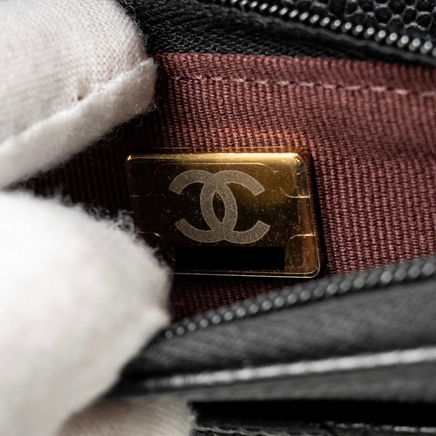 Chanel Classic Wallet on Chain Caviar Black (microchip)