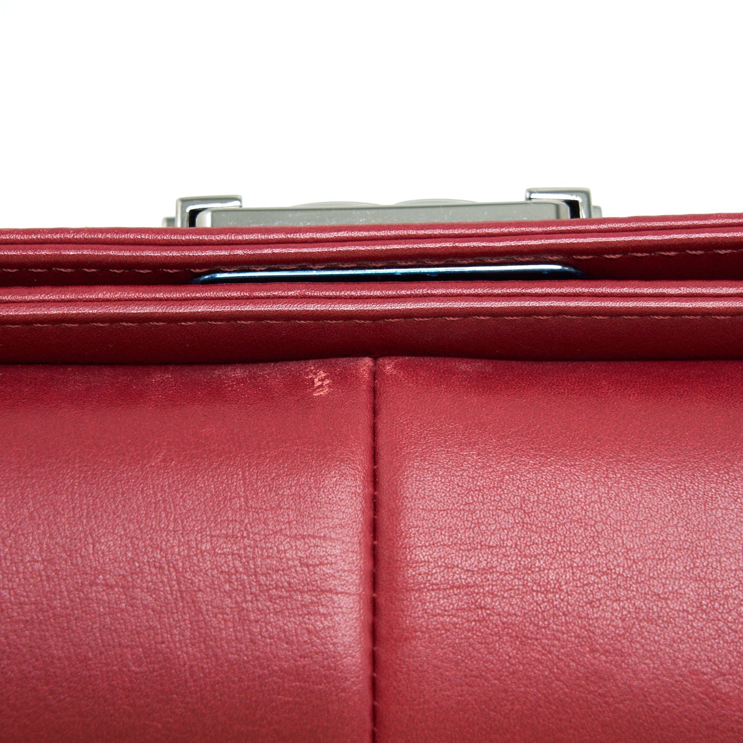 Chanel Medium Chevron Boy Chanel Bag Limited Edition dark red