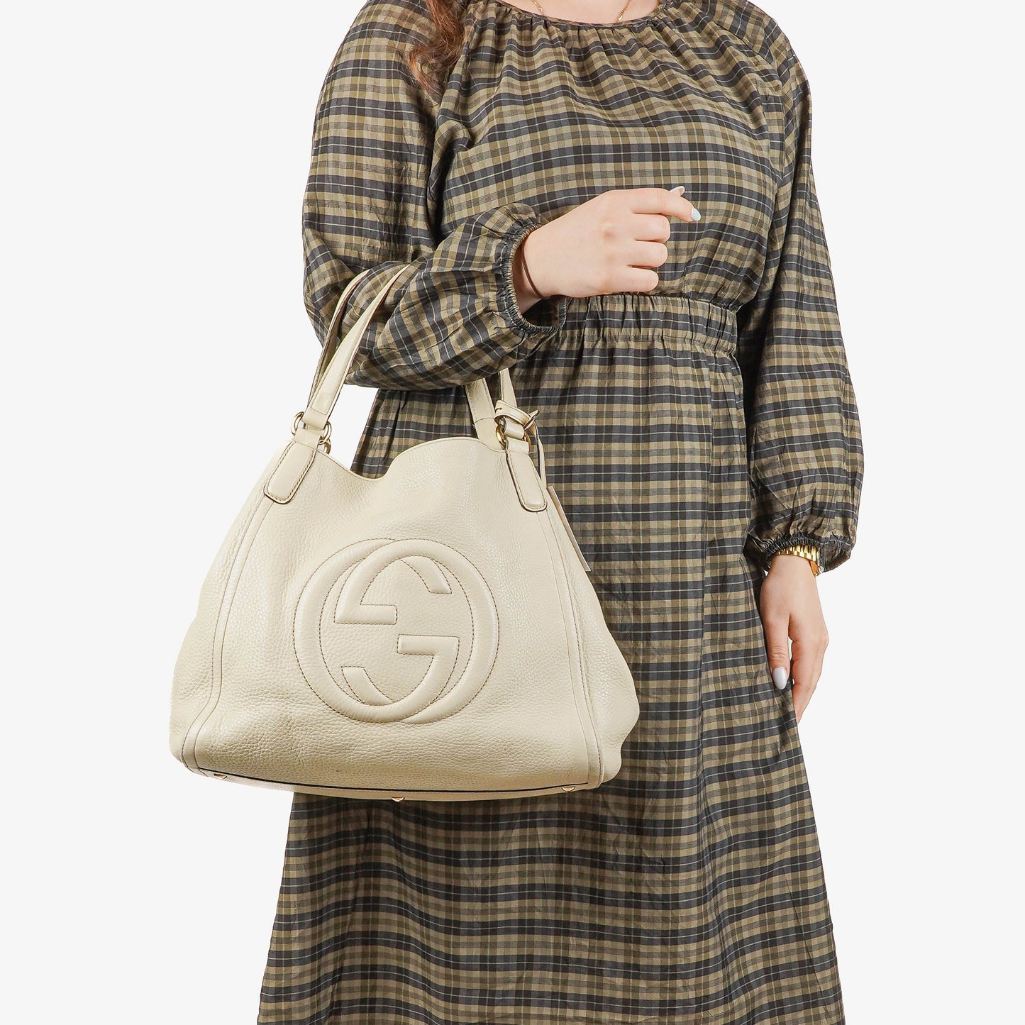 Gucci Soho Neutral Leather Tote Bag