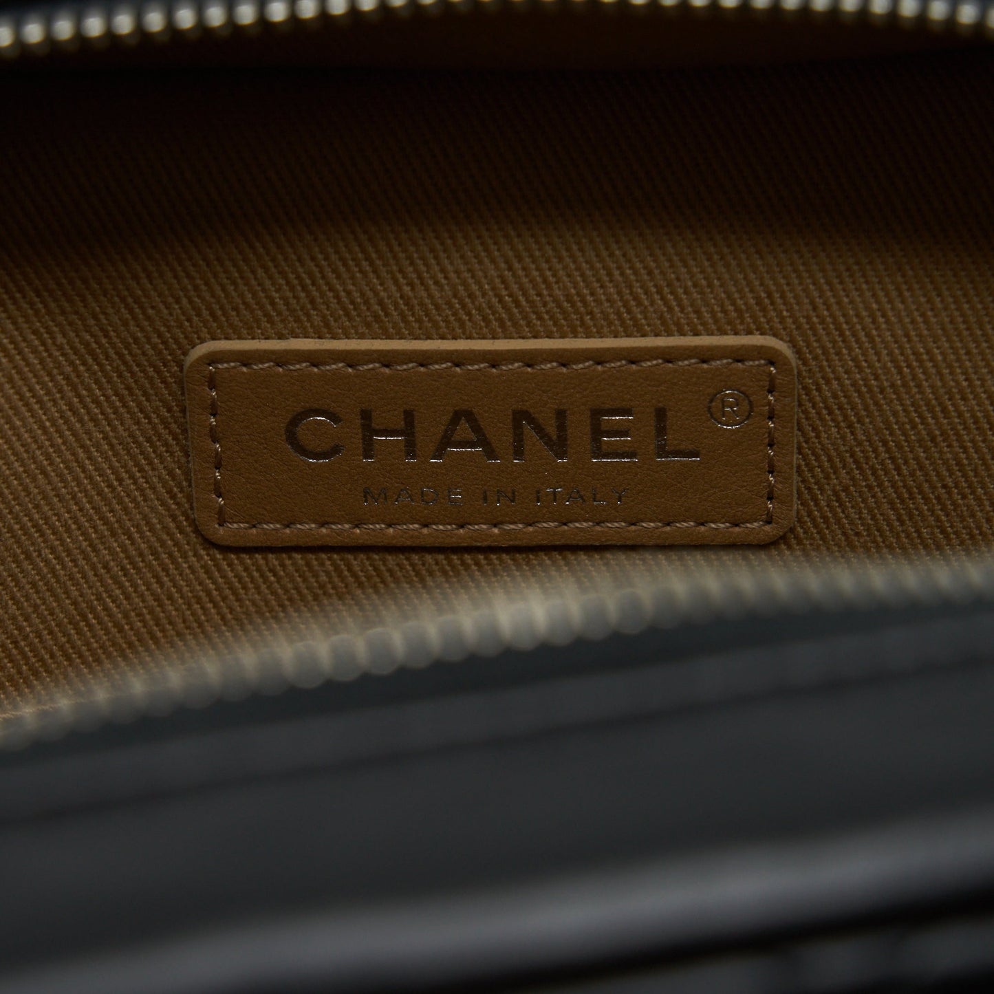 Chanel Quilted Vertical Top Handle Bag Calfskin Black