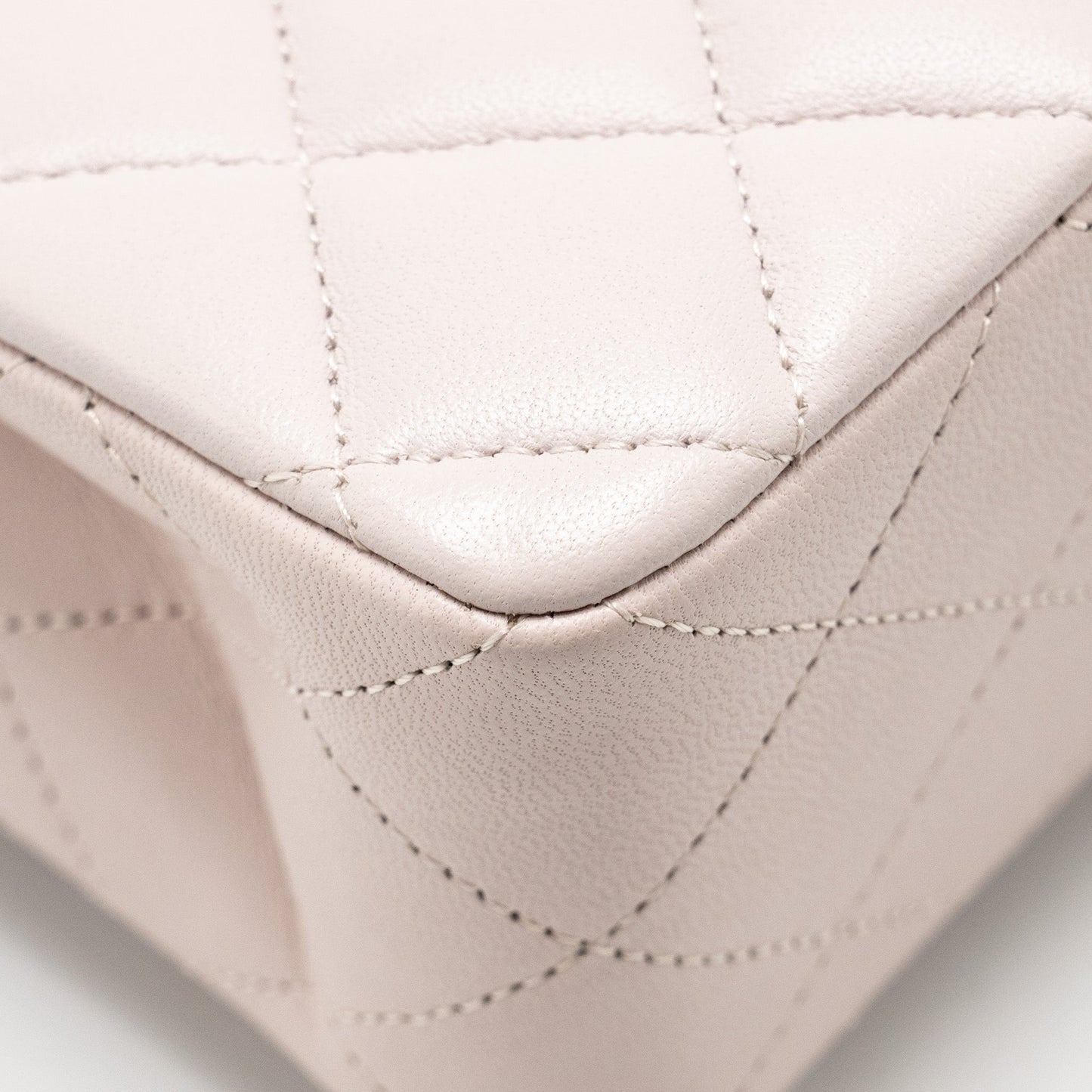 Chanel Small Classic Double Flap Bag Lambskin Light Purple  (Microchip)