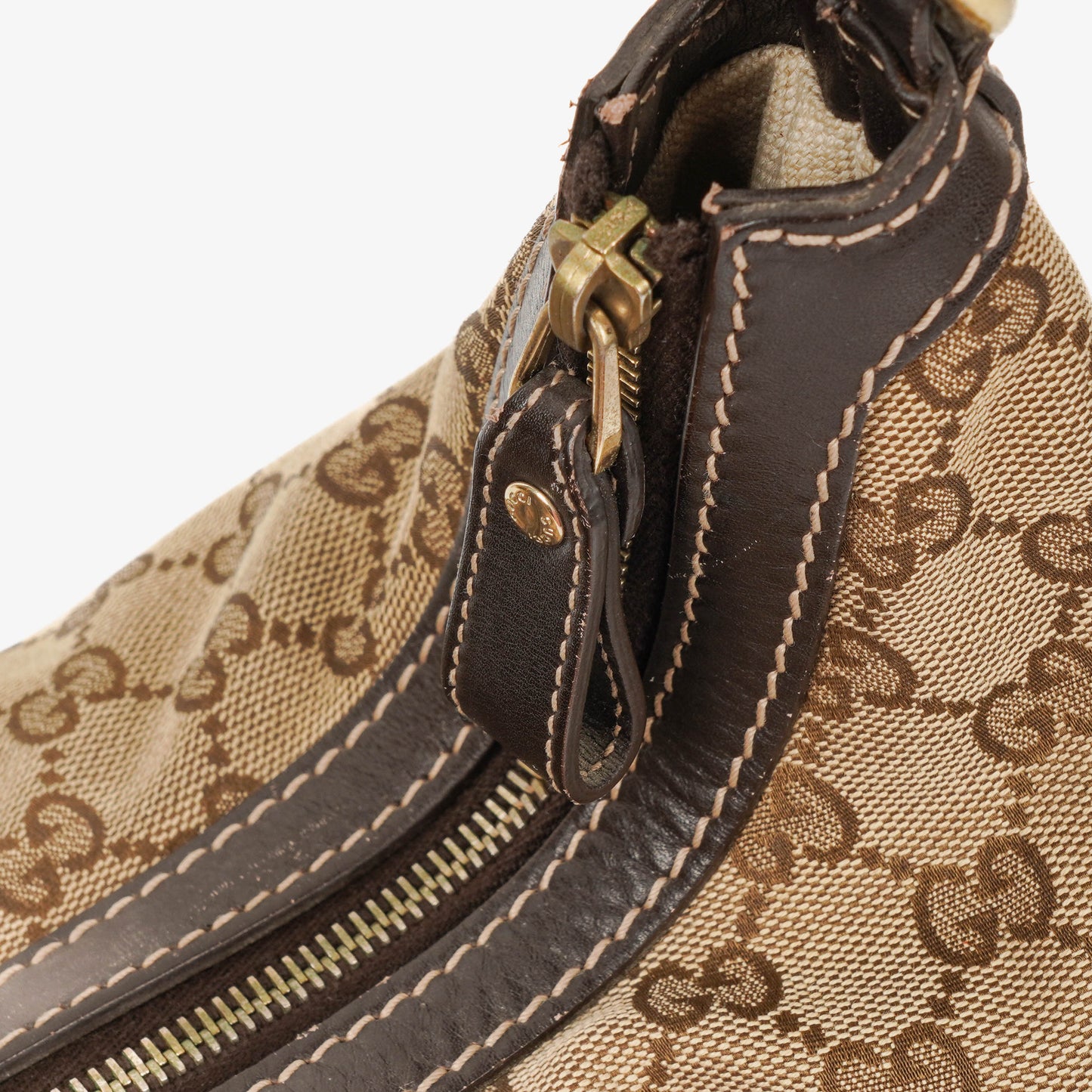 Gucci GG Canvas Lovely Heart Hobo Bag