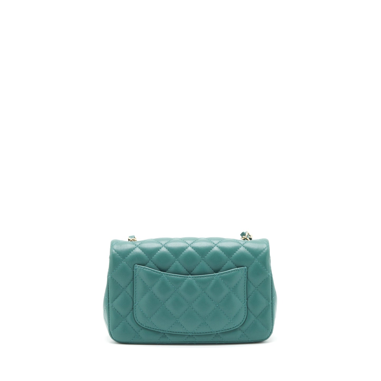 Chanel 21A Mini Rectangular Flap Bag Lambskin Light green L