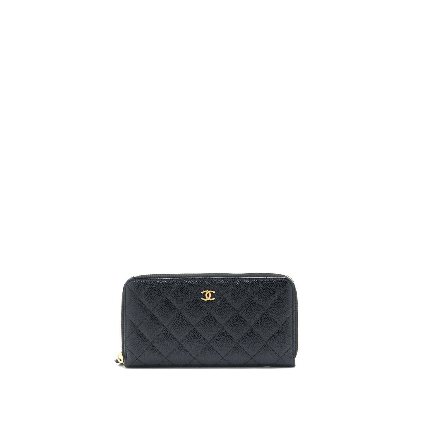Chanel Zippy Long Wallet Caviar Black