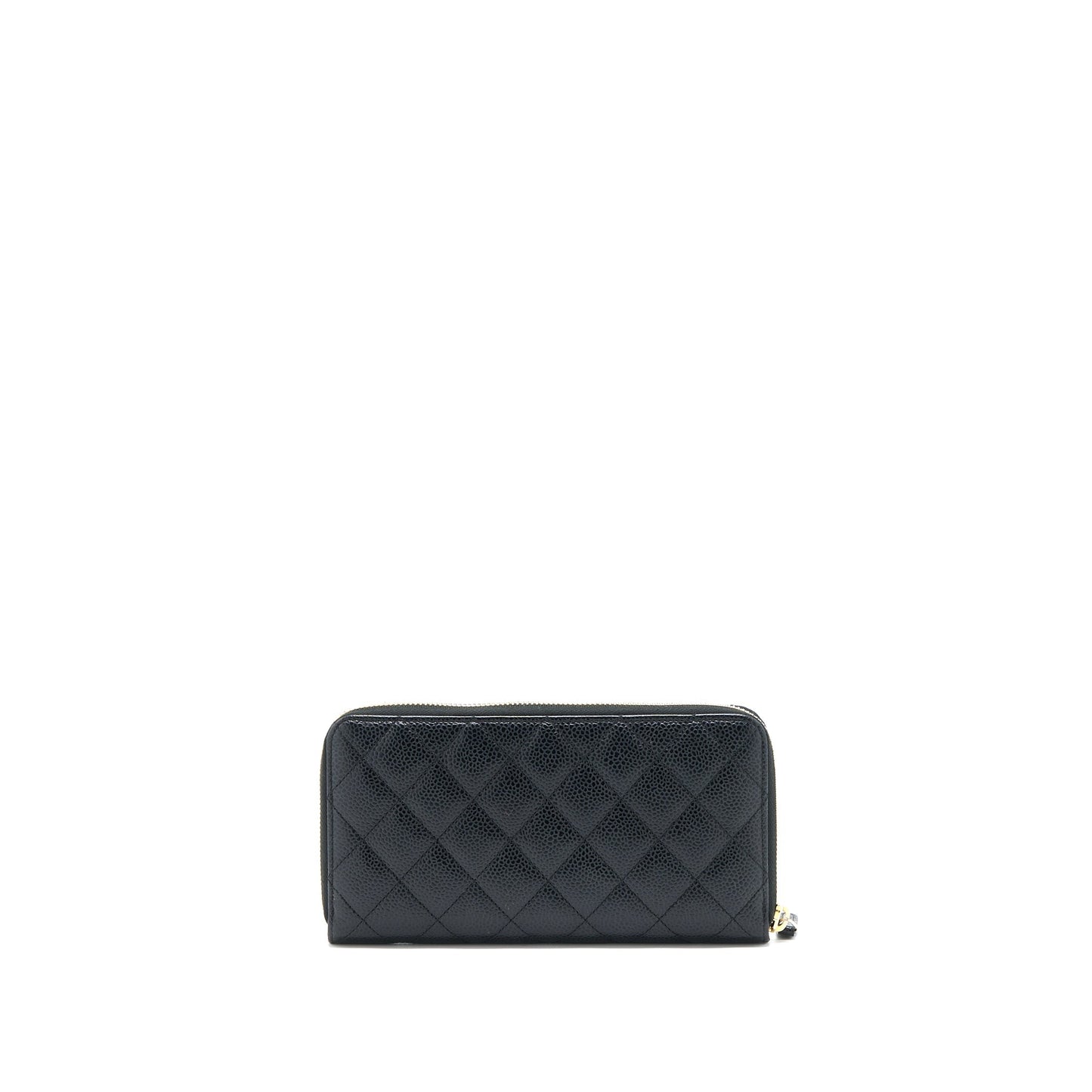 Chanel Zippy Long Wallet Caviar Black