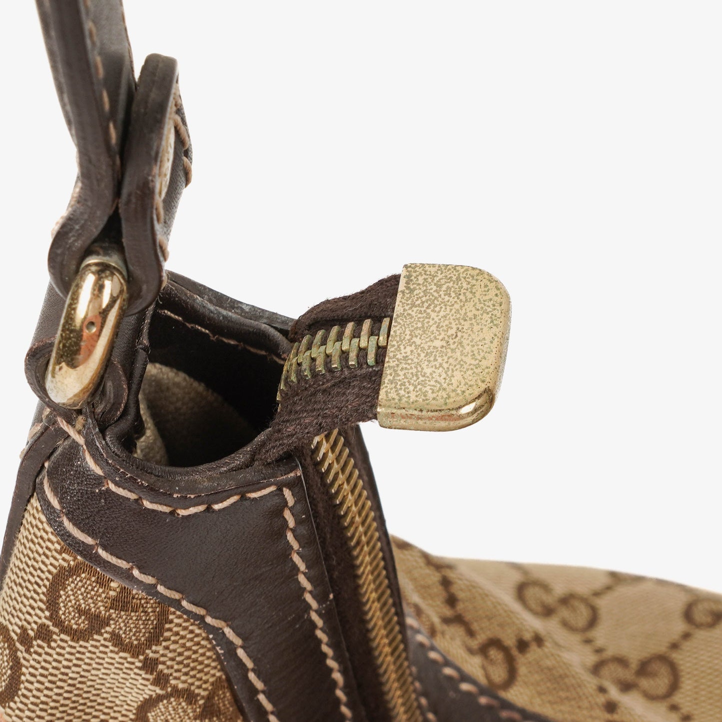 Gucci GG Canvas Lovely Heart Hobo Bag