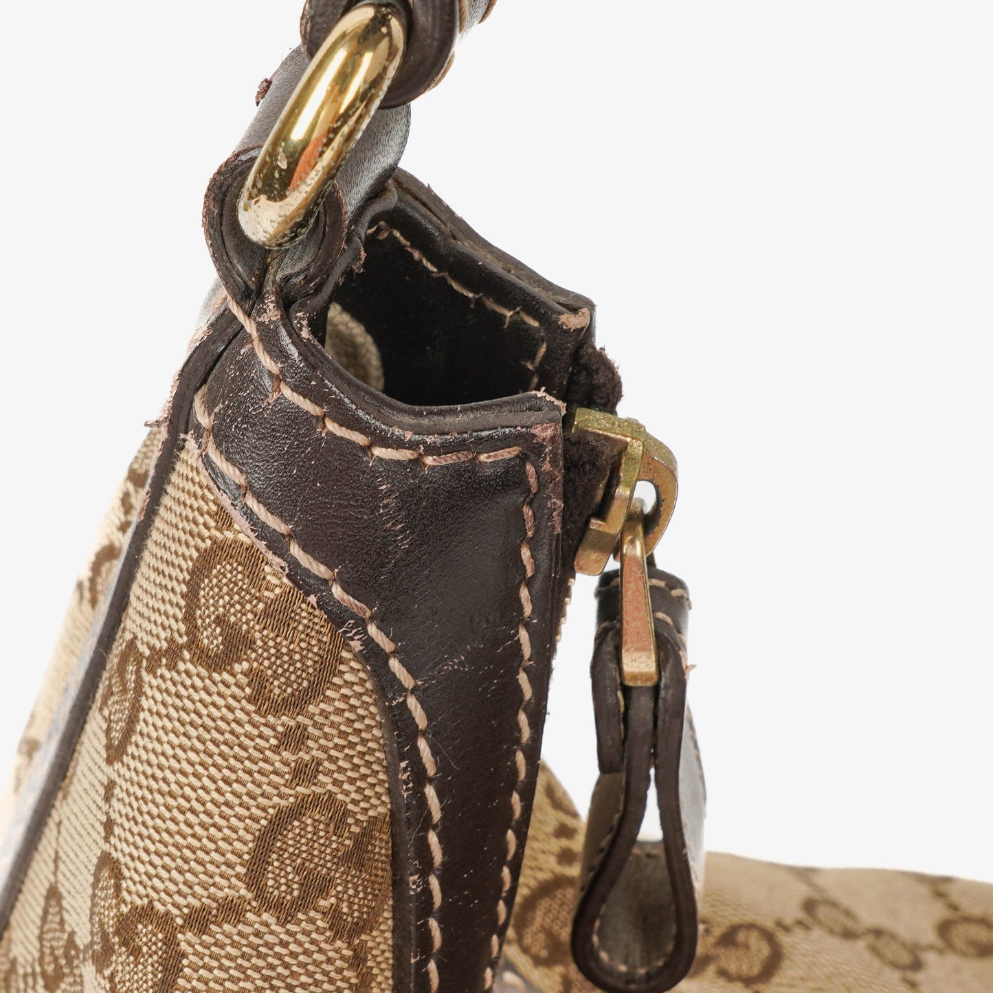 Gucci GG Canvas Lovely Heart Hobo Bag