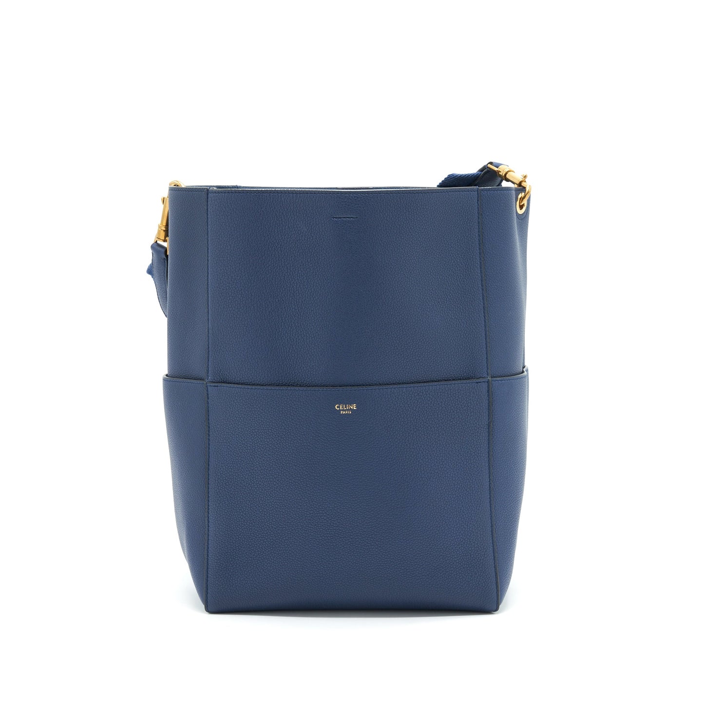 Celine Sangle Bucket Purse Navy new logo