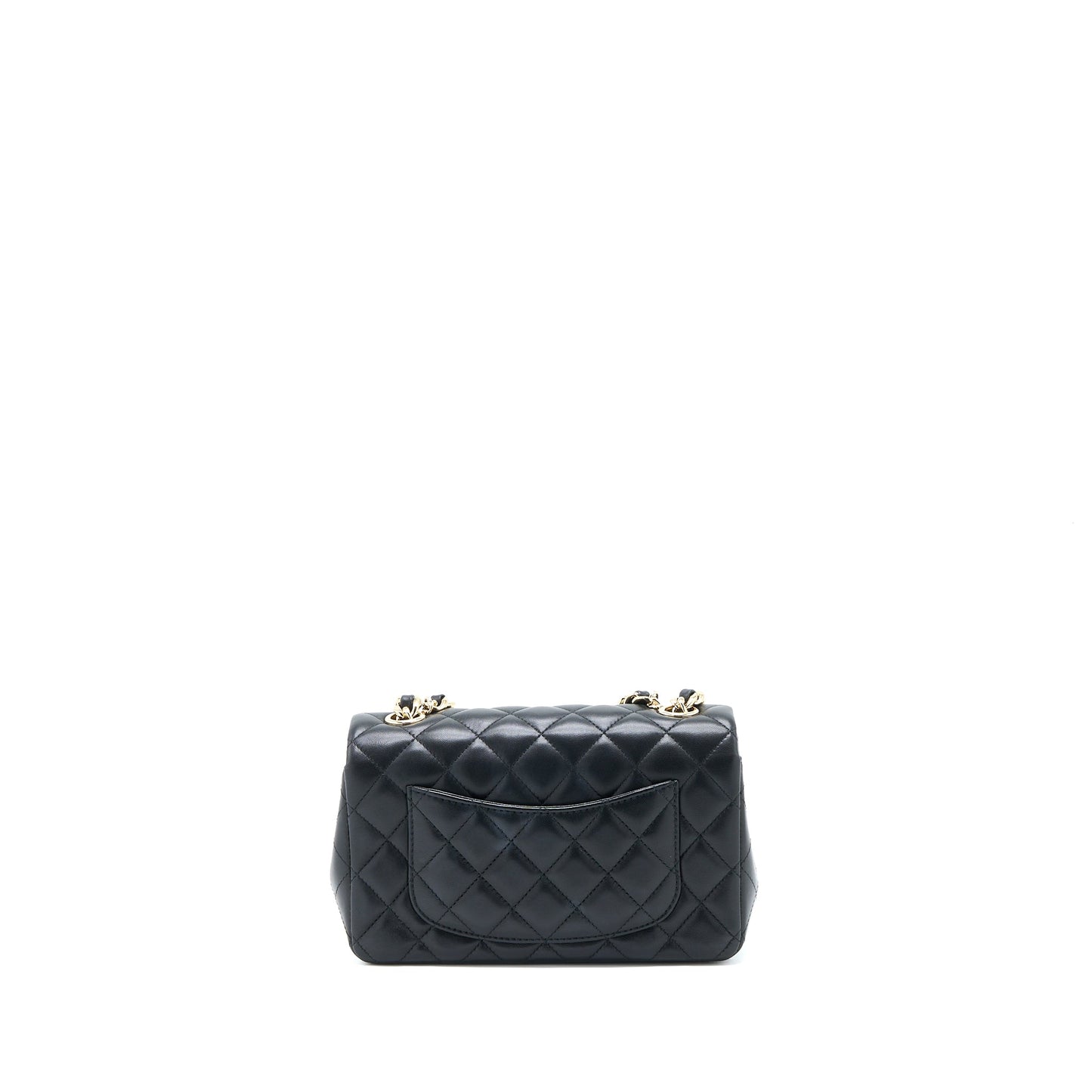 Chanel Mini Rectangular with Coco Bag Charm Limited Edition Lambskin Black L