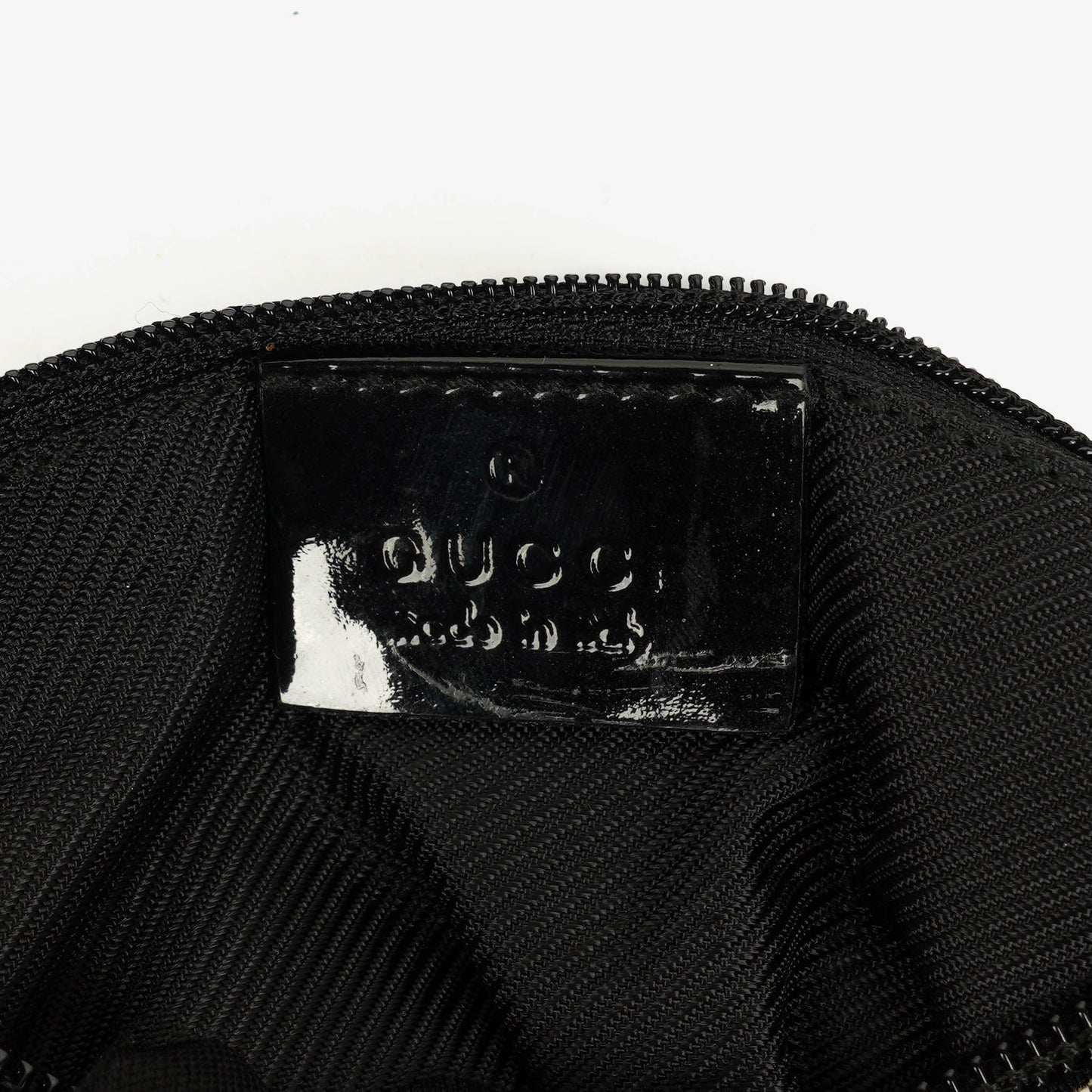 Gucci Black Patent Leather Braided Handle Ring Hobo Bag