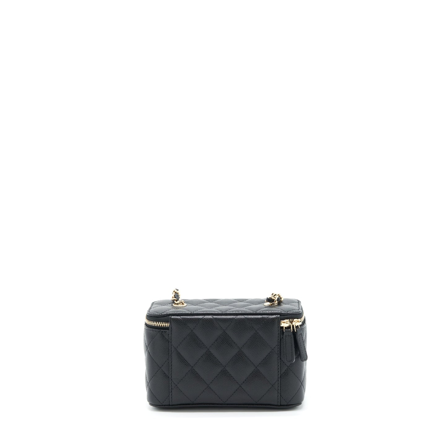 Chanel 22S Long Vanity With Chain Caviar Black L
