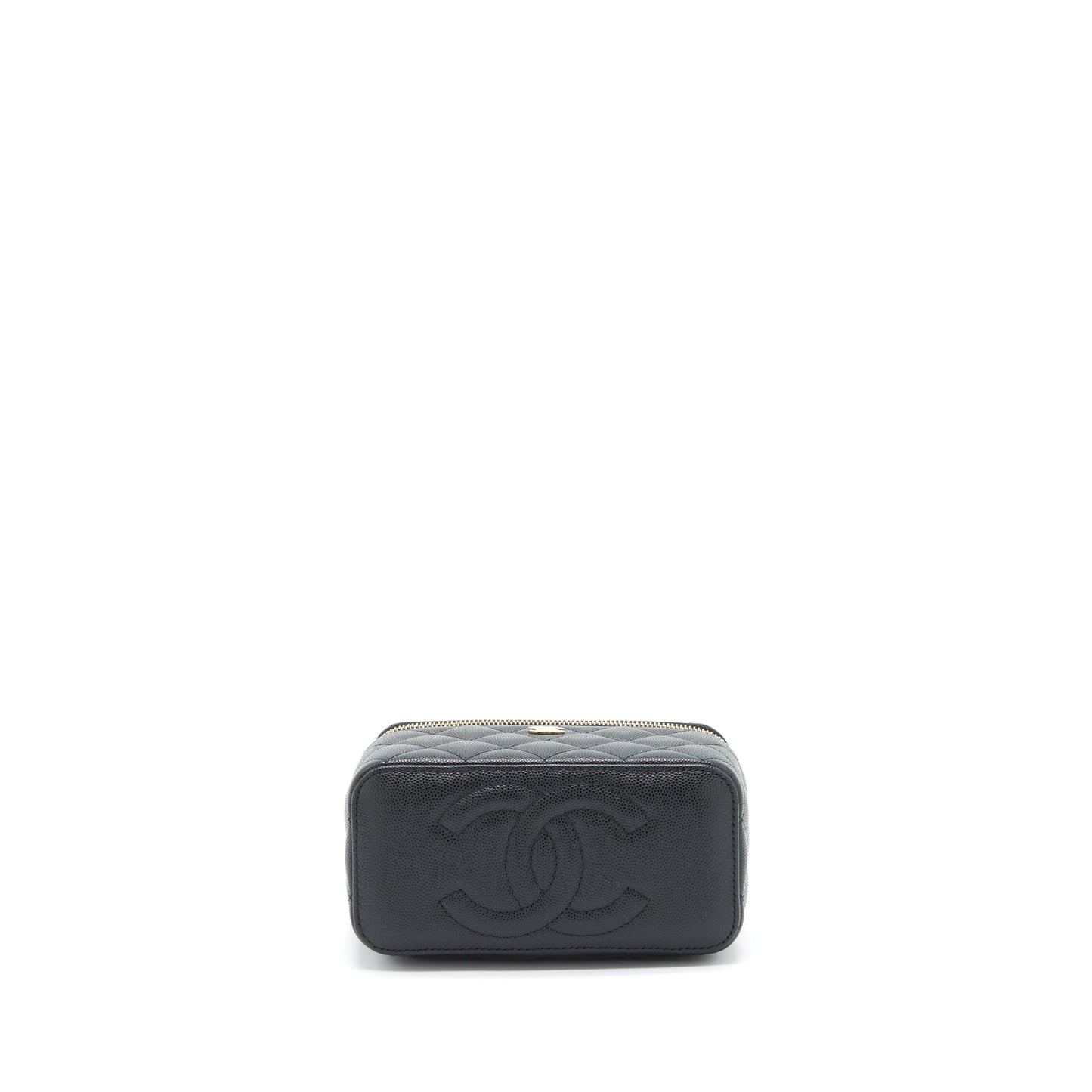 Chanel 22S Long Vanity With Chain Caviar Black L