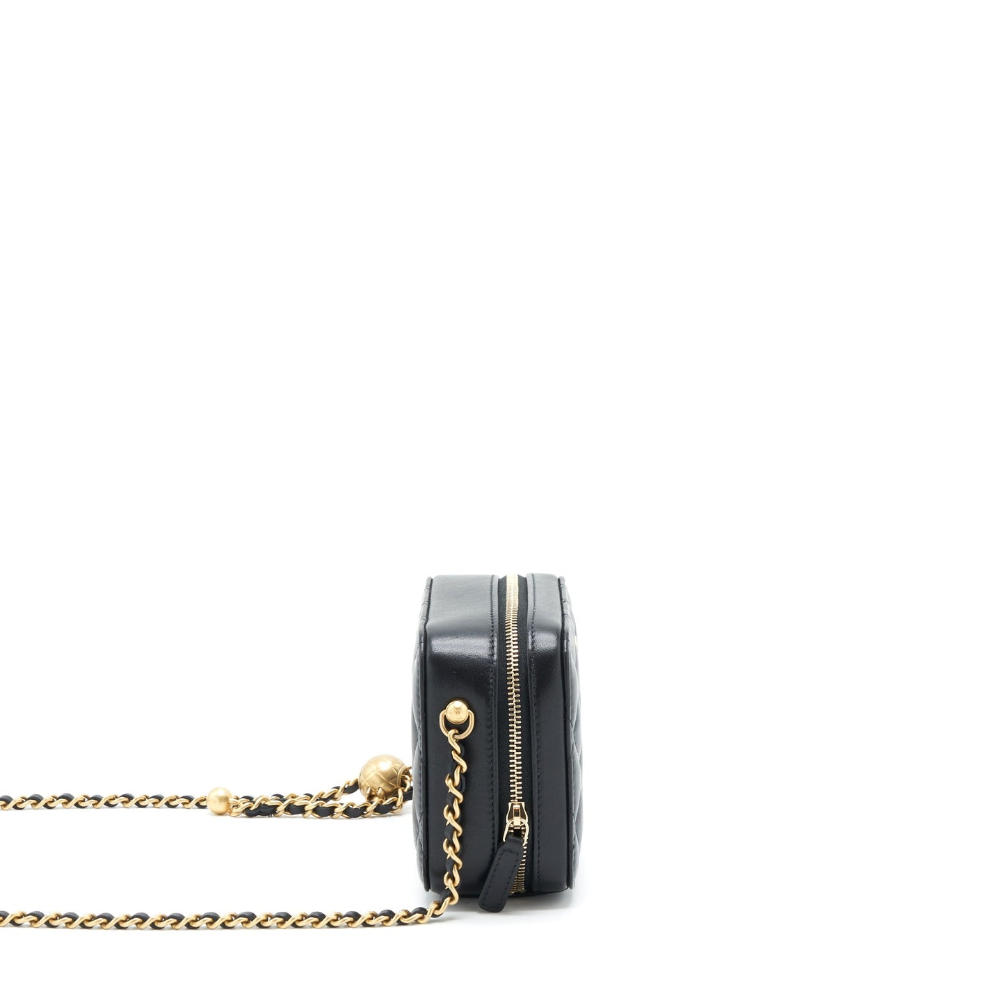 Chanel Pearl Crush Camera Bag Lambskin Black
